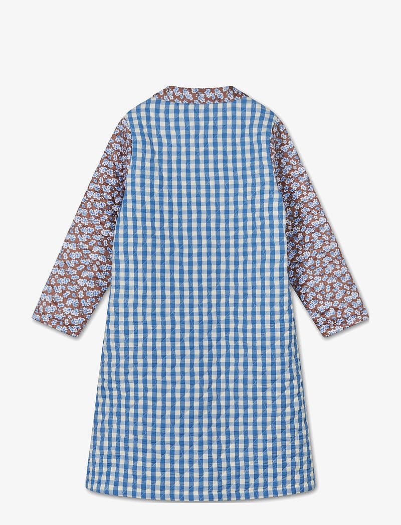 Juna - Bæk&Bølge Beate coat M/L blue/dusty red - light coats - blue/dusty red - 2