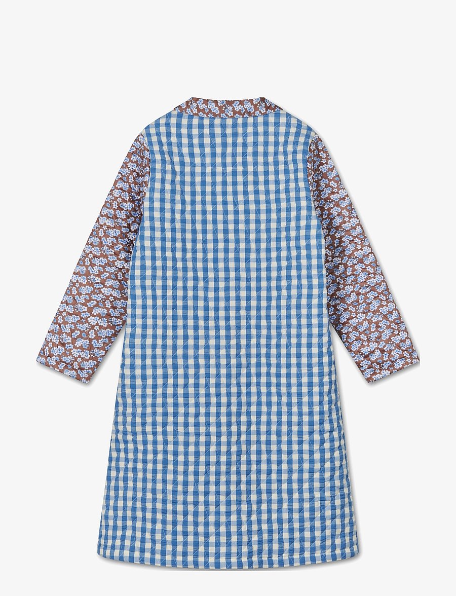 Juna - Bæk&Bølge Beate coat M/L blå/støvet rød - lette frakker - blue/dusty red - 2