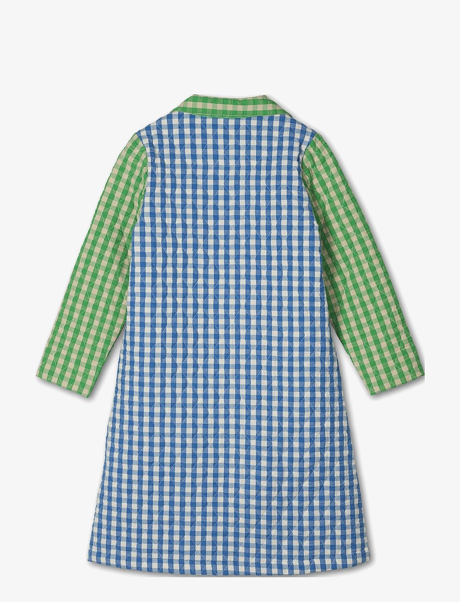 Juna - Bæk&Bølge Beate coat S/M blue/green - ploni paltai - blue/green - 2