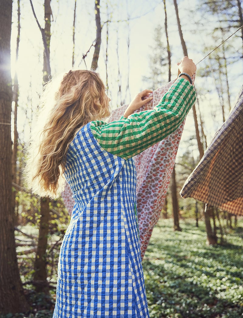 Juna - Bæk&Bølge Beate coat S/M blue/green - léttar kápur - blue/green - 0