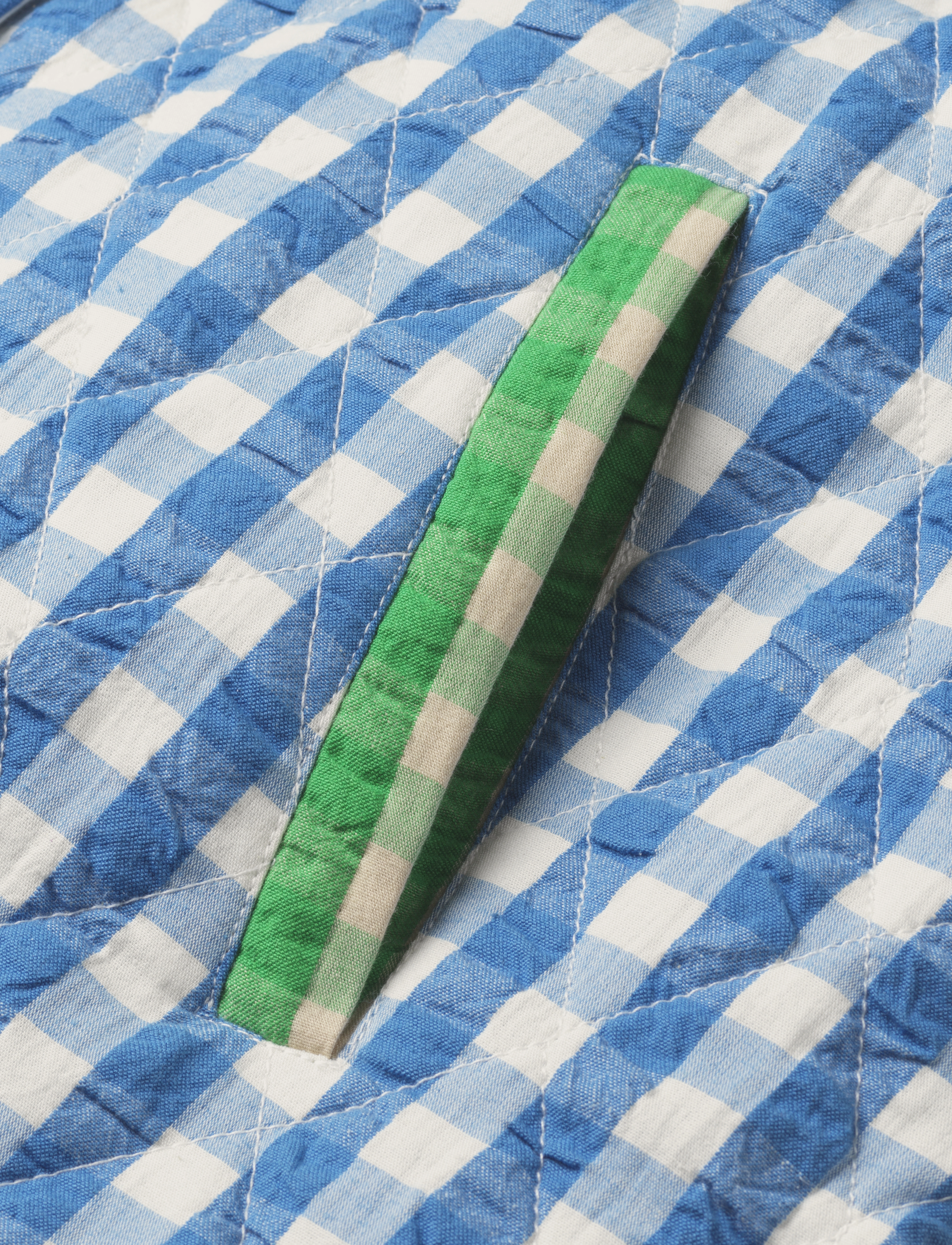Bæk&Bølge Beate Coat S/M Blue/Green 2