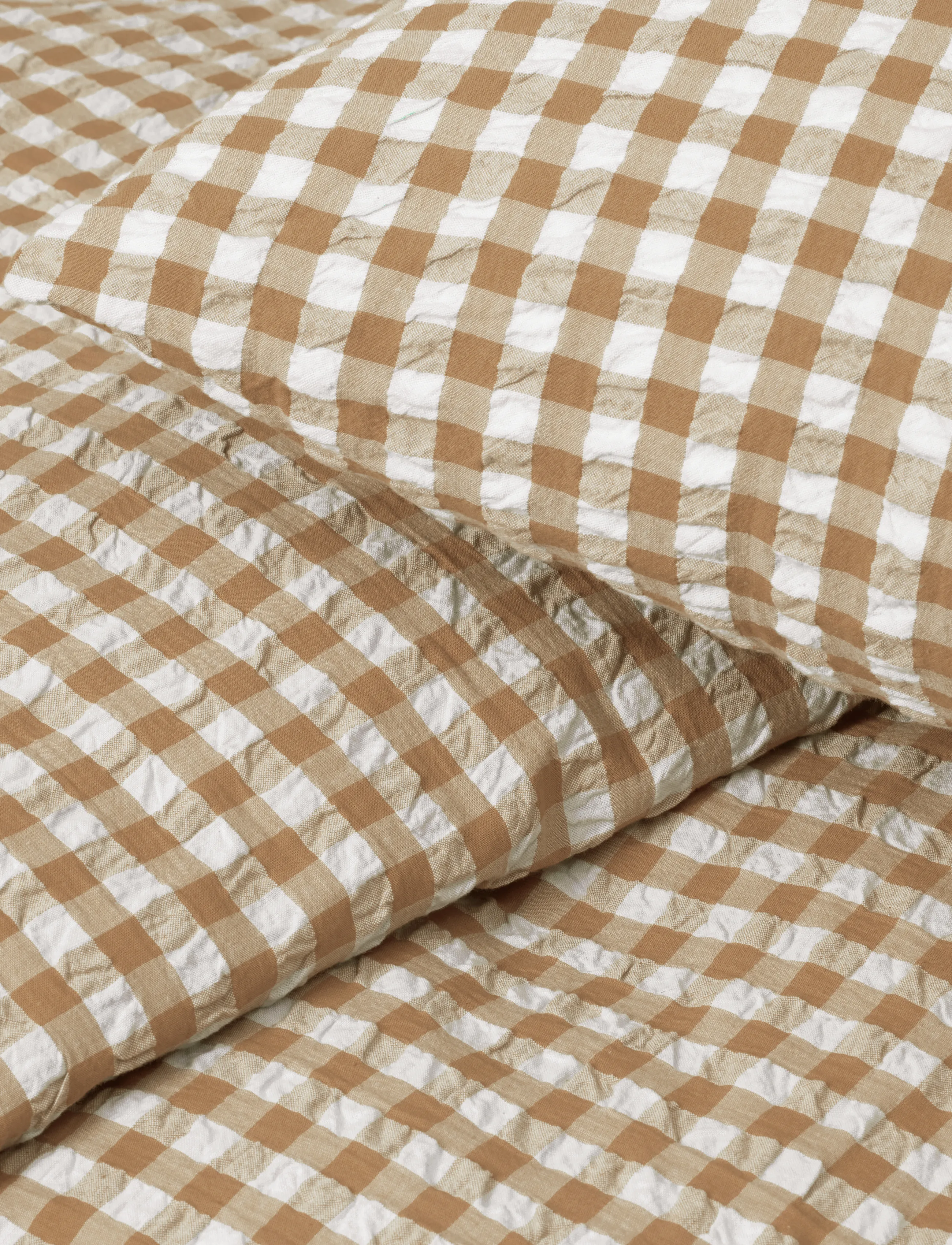 Juna - Bæk&Bølge Bed linen 200x220 cm caramel/off-white DK - bed sets - caramel/off-white - 3
