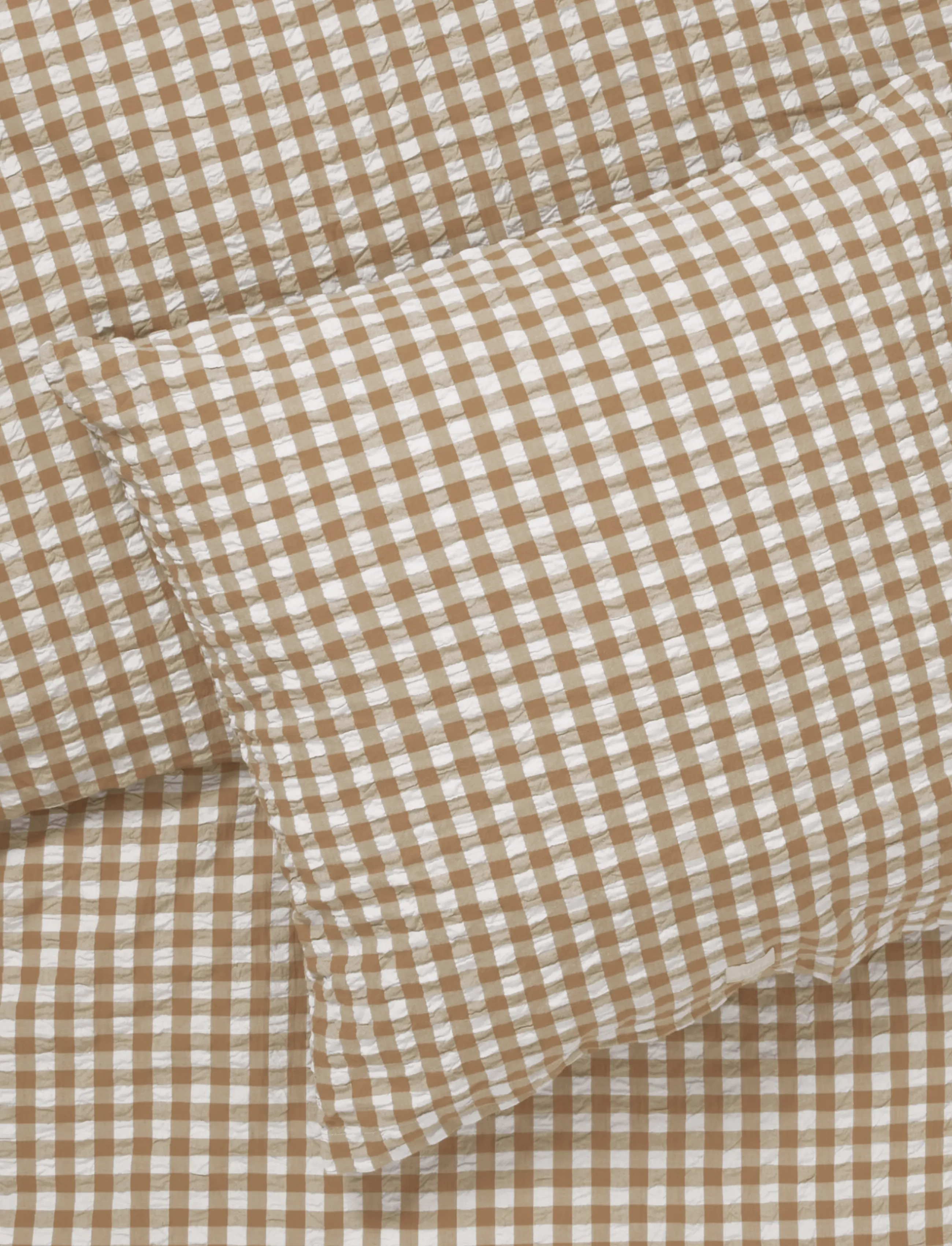 Juna - Bæk&Bølge Bed linen 150x210 cm caramel/off-white SE - bed sets - caramel/off-white - 3