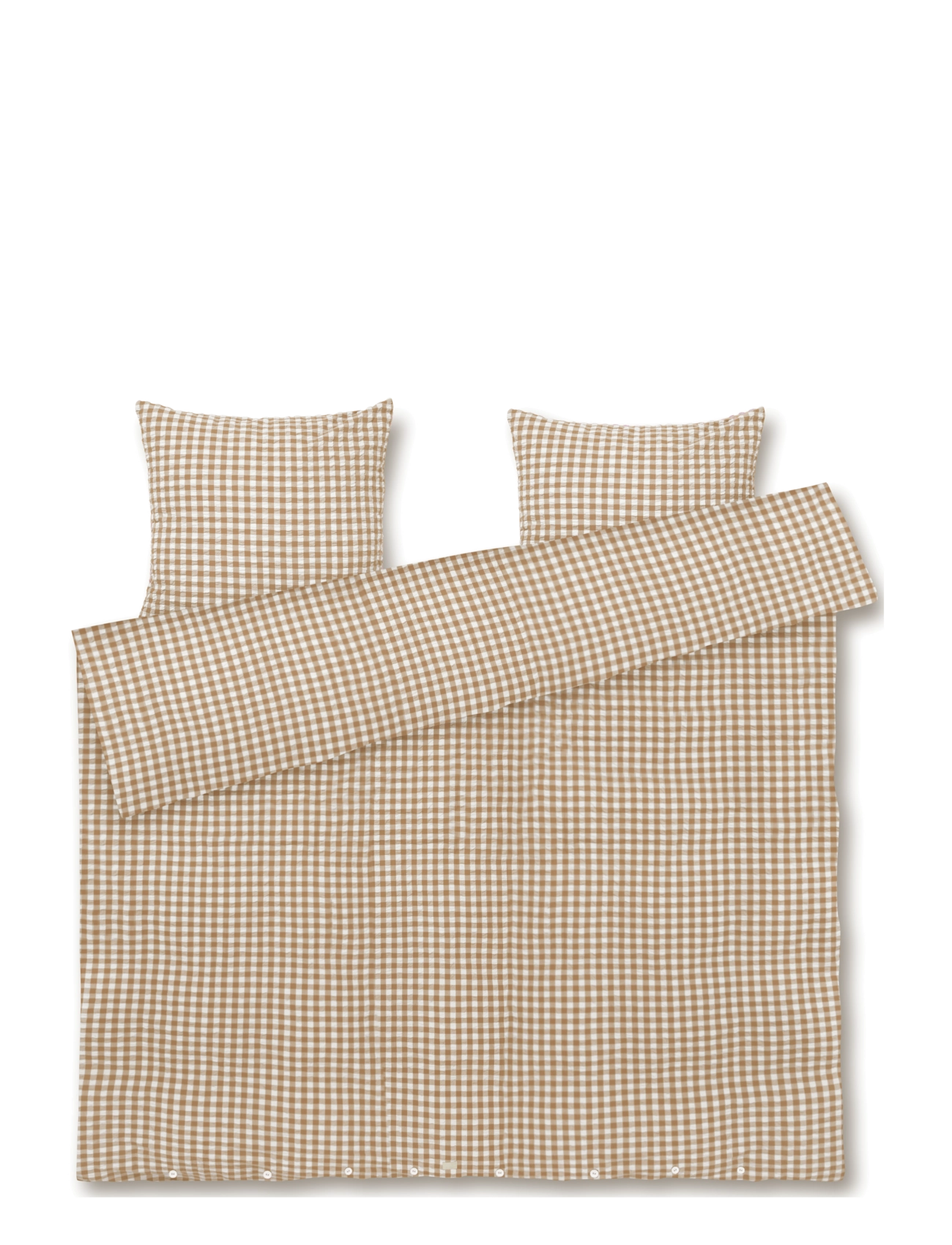 Juna Bæk&Bølge Bed linen 220x220 cm caramel/off-white SE - Christmas gifts - CARAMEL/OFF-WHITE / beige