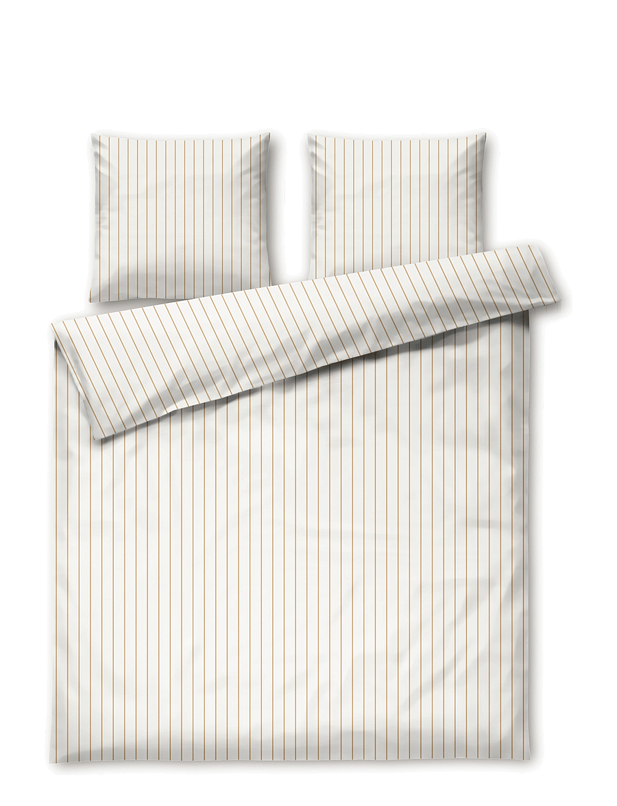Juna - Soft Bed linen 200x220 cm off-white/caramel DK - off-white/caramel - 1