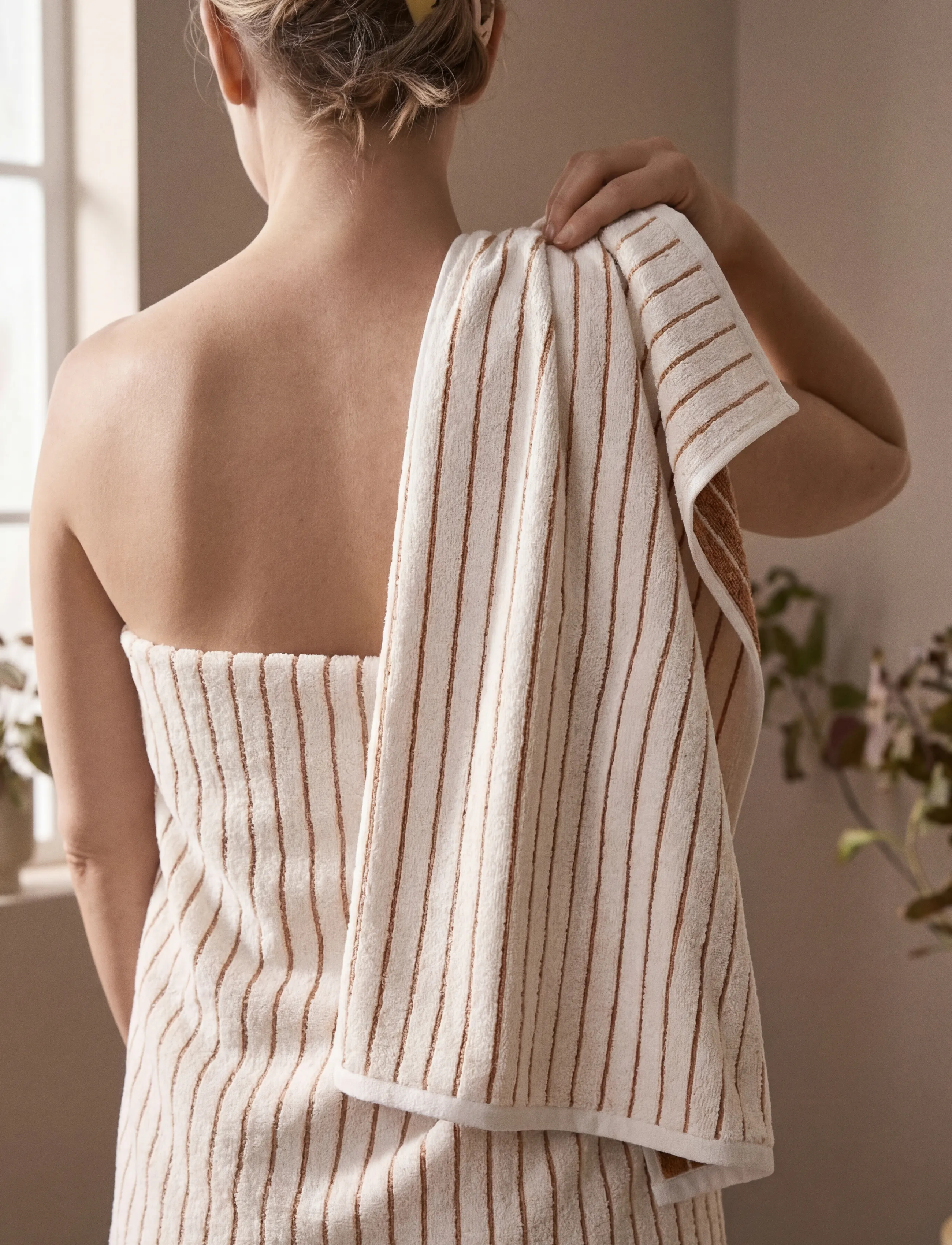 Juna - Soft Towel 70x140 cm offwhite - offwhite - 4