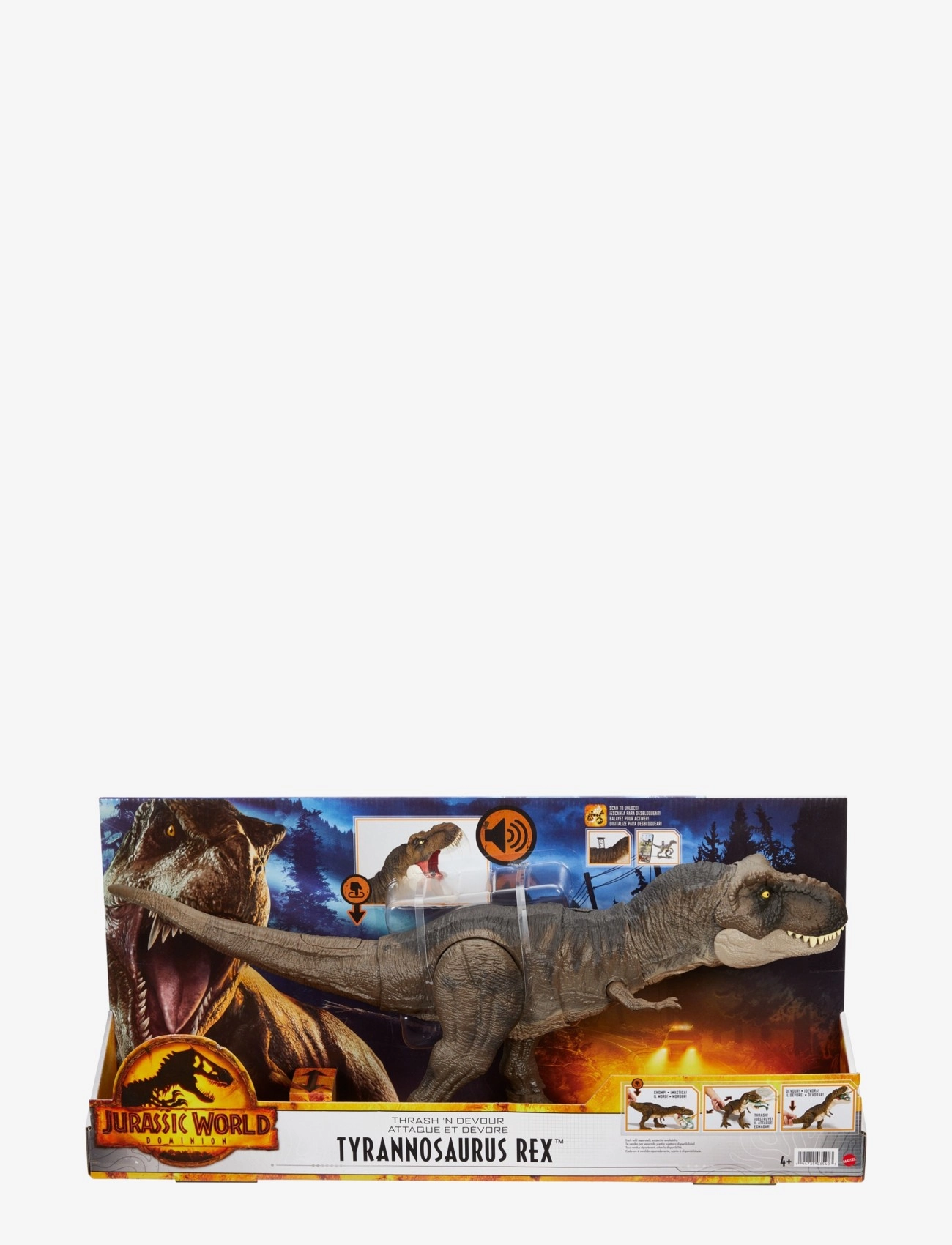 Jurassic world - Jurassic World THRASH 'N DEVOUR TYRANNOSAURUS REX Figure - multi color - 4