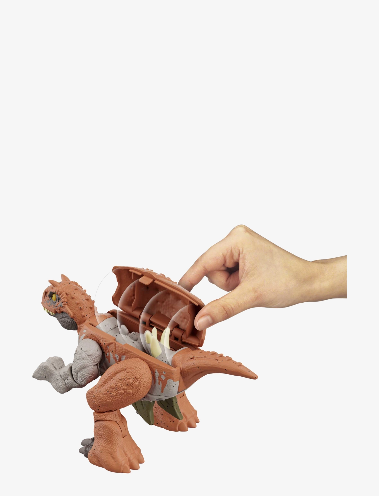 Jurassic world - Jurassic World FIERCE CHANGERS DOUBLE DANGER Carnotaurus & Stegosaurus - dyr - multi color - 4