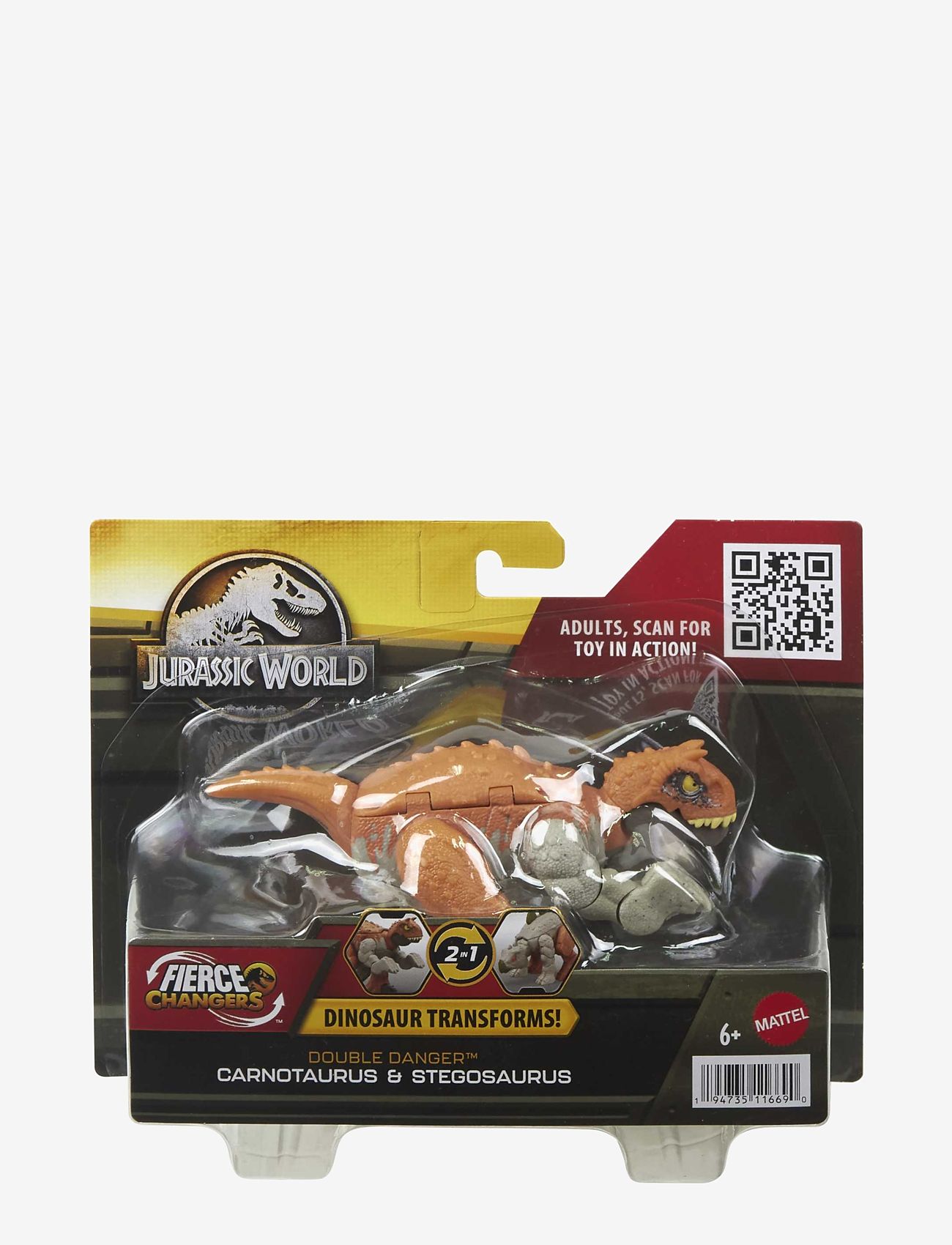 Mattel Jurassic World Fierce Changers Dinosaur Toy - Transforms From Ankylosaurus To T-Rex In 11 Steps, Action Figure For Kids 6+