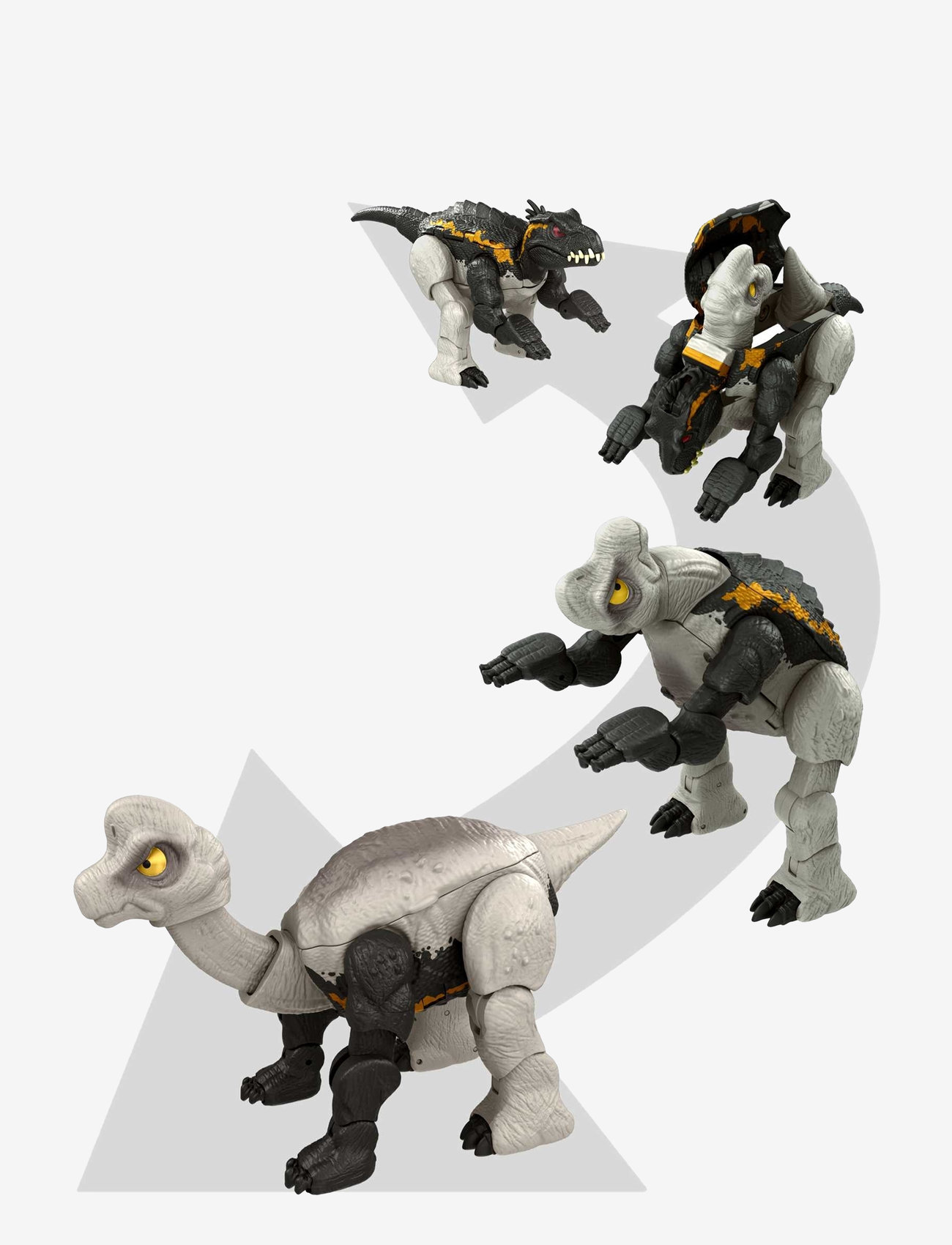 Jurassic world - Jurassic World FIERCE CHANGERS MASSIVE STRETCH Indoraptor & Brachiosaurus - dyr - multi color - 0