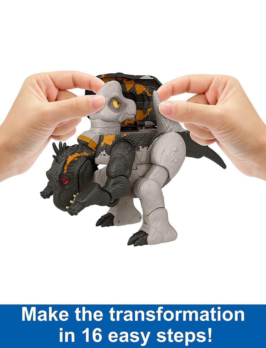 Jurassic world - Jurassic World FIERCE CHANGERS MASSIVE STRETCH Indoraptor & Brachiosaurus - dýr - multi color - 0