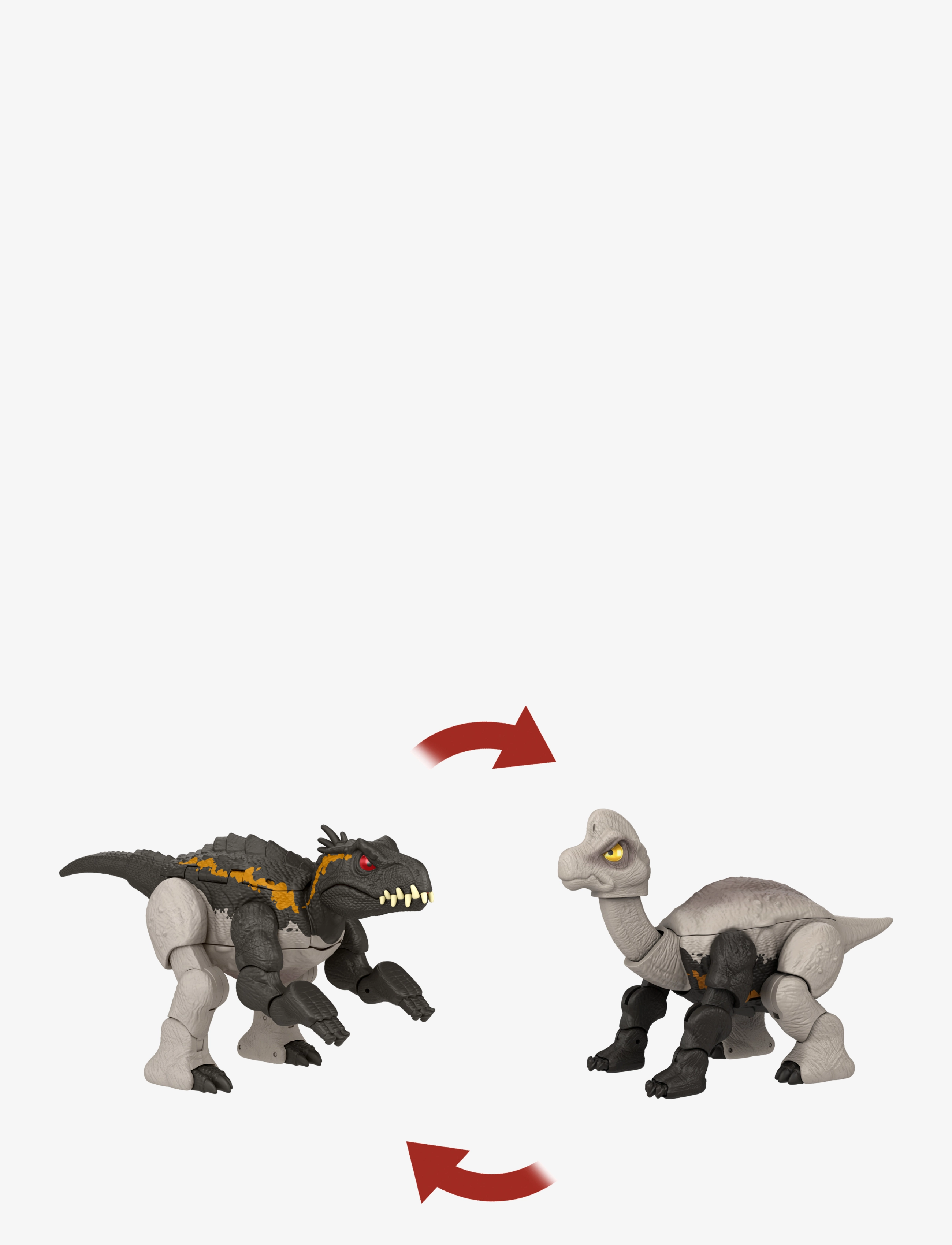 Jurassic world - Jurassic World FIERCE CHANGERS MASSIVE STRETCH Indoraptor & Brachiosaurus - laveste priser - multi color - 5