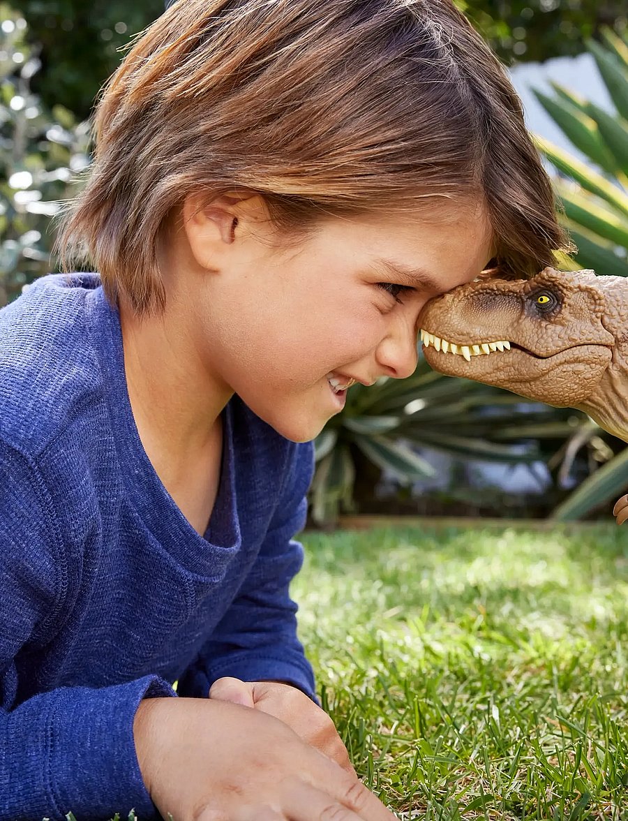 Jurassic world - Jurassic World Chaos Theory All-Out Attack Tyrannosaurus Rex Dinosaur Action Figure Toy - loomad - multicolor - 0