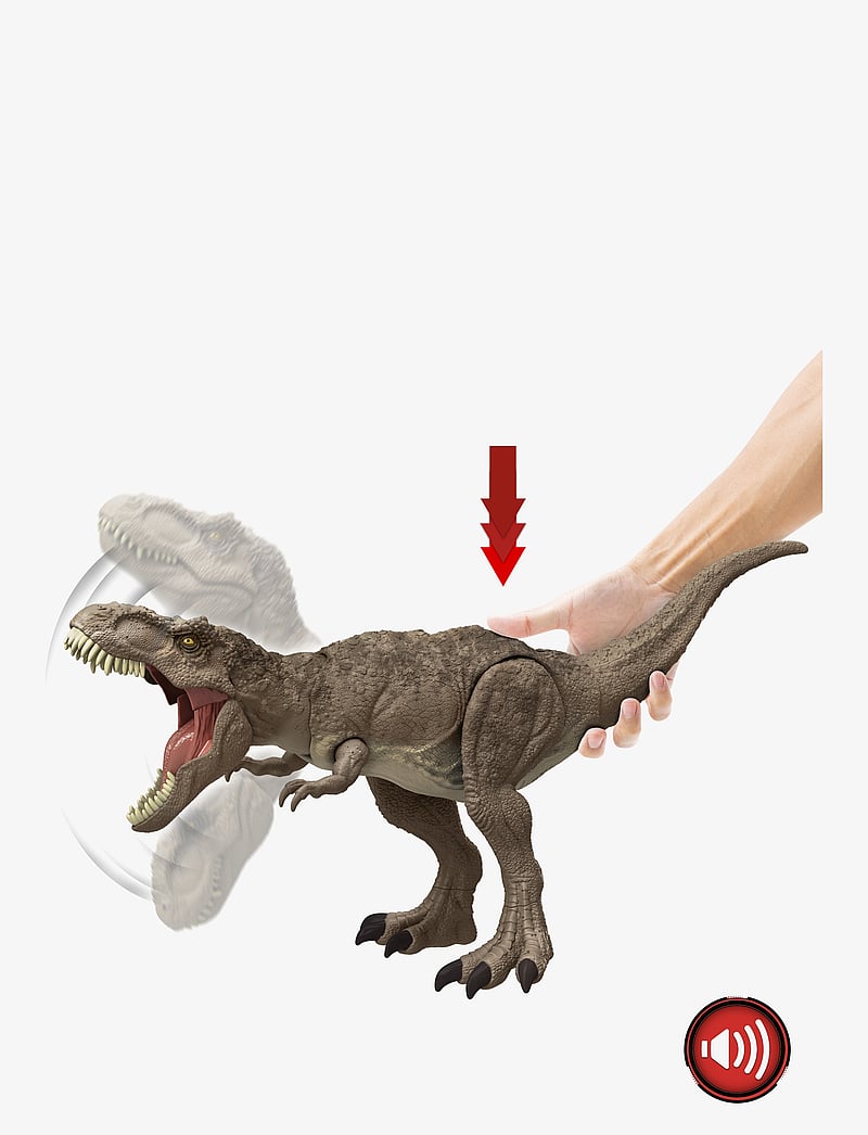 Jurassic world - Jurassic World Chaos Theory All-Out Attack Tyrannosaurus Rex Dinosaur Action Figure Toy - loomad - multicolor - 3
