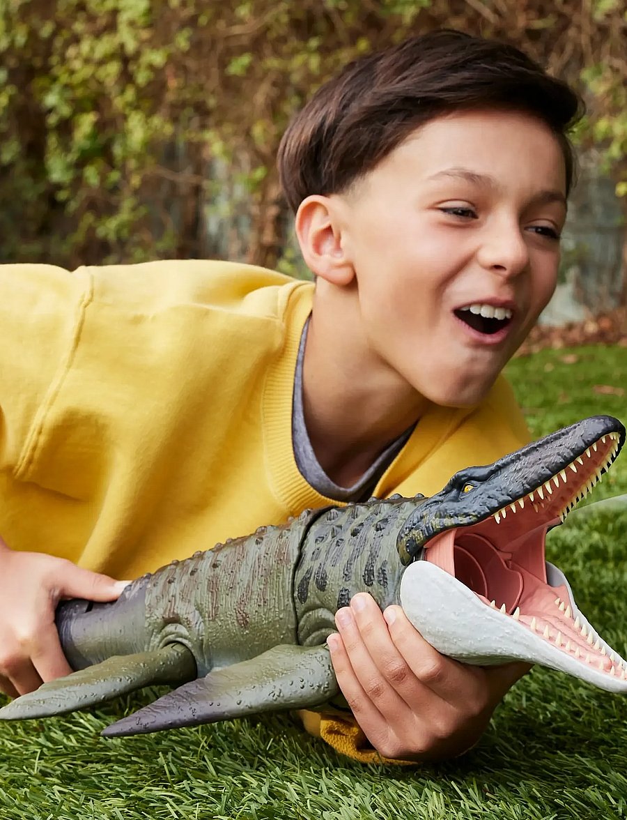 Jurassic world - Jurassic World Rebirth Bite N Blast Mosasaurus Action Figure and Mini Dilophosaurus, Dinosaur Toy - multi color - 0