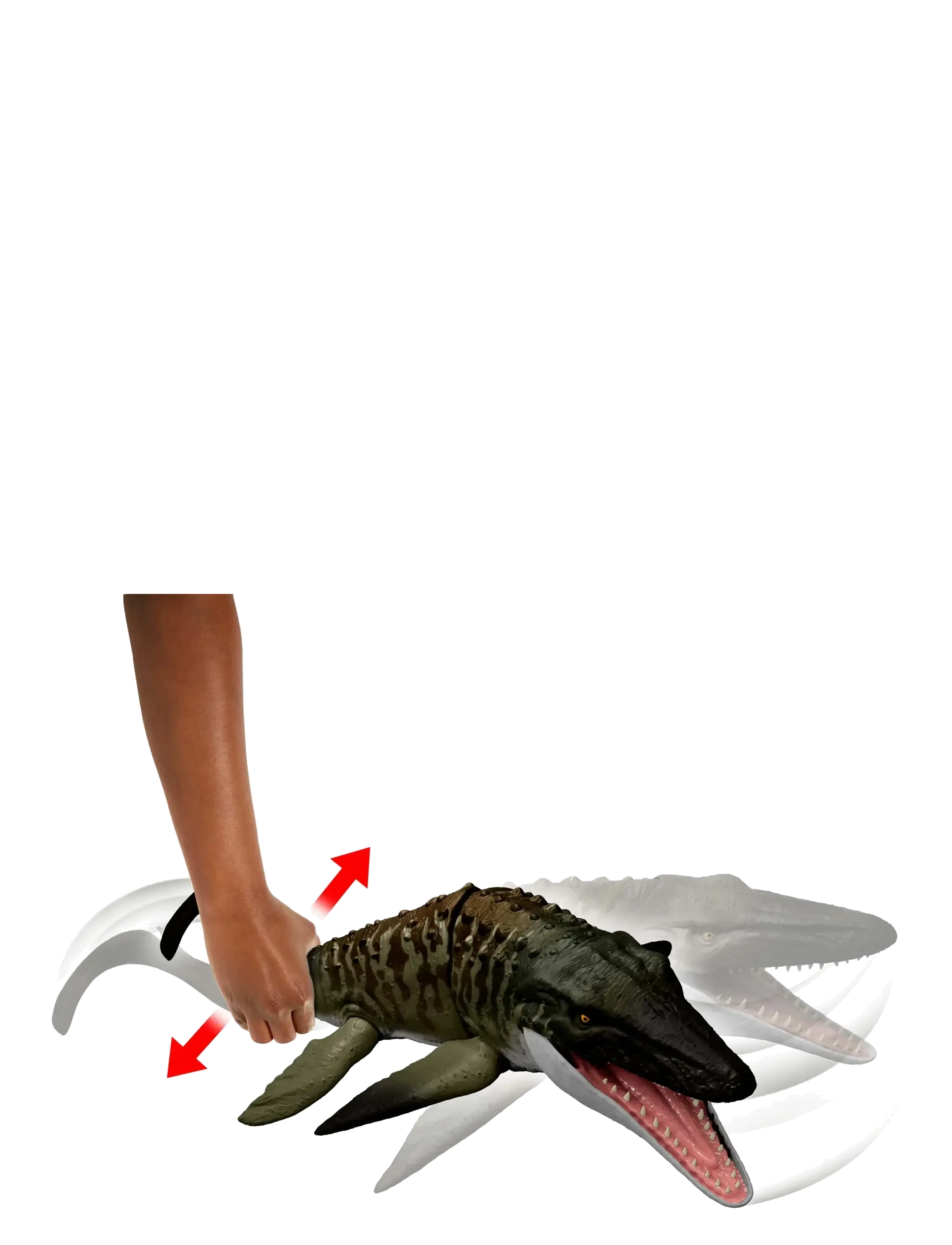 Jurassic world - Jurassic World Rebirth Bite N Blast Mosasaurus Action Figure and Mini Dilophosaurus, Dinosaur Toy - tiere - multi color - 3