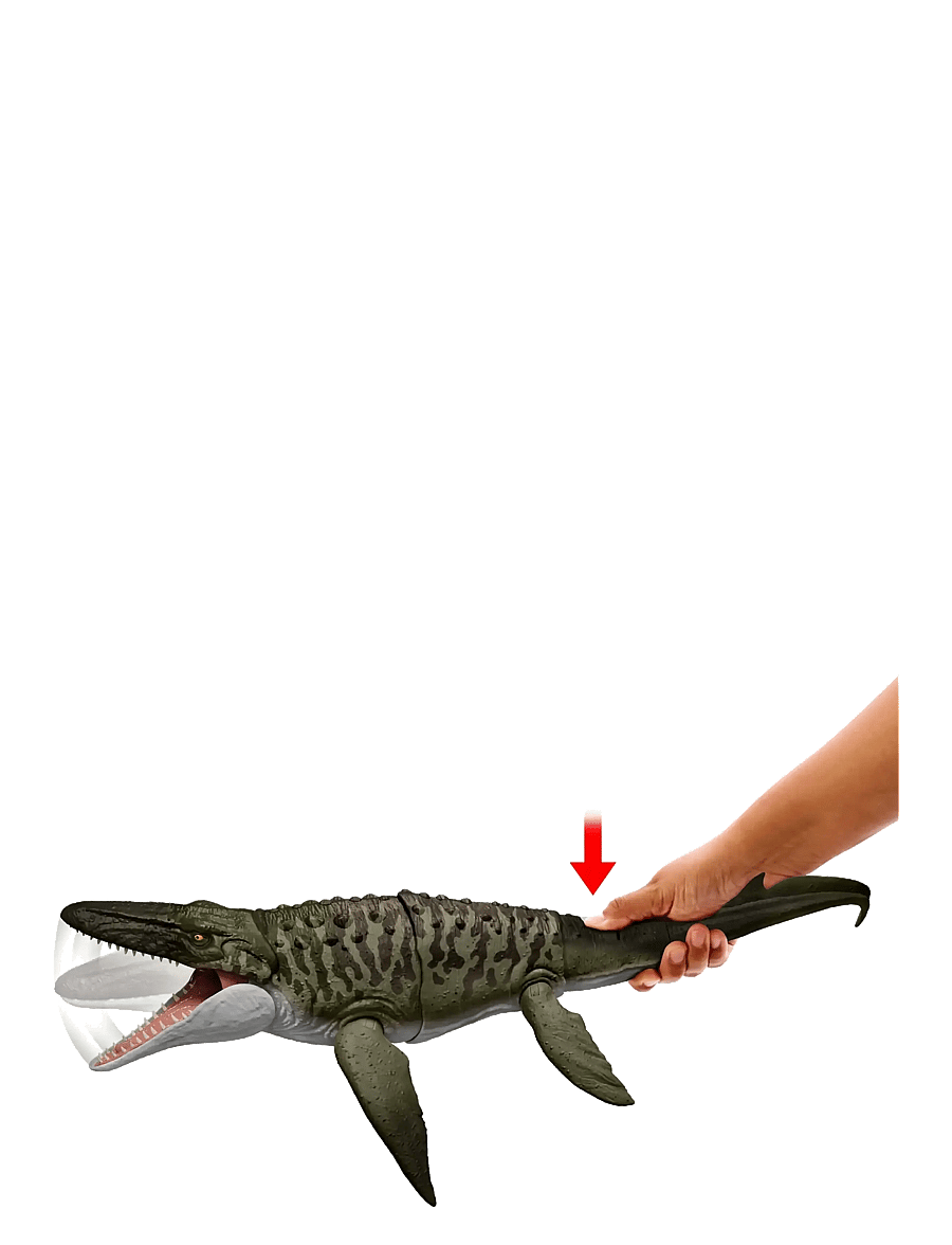 Jurassic world - Jurassic World Rebirth Bite N Blast Mosasaurus Action Figure and Mini Dilophosaurus, Dinosaur Toy - tiere - multi color - 4