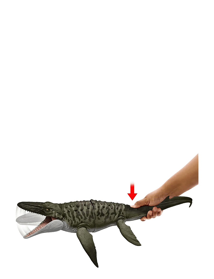 Jurassic world - Jurassic World Rebirth Bite N Blast Mosasaurus Action Figure and Mini Dilophosaurus, Dinosaur Toy - multi color - 4