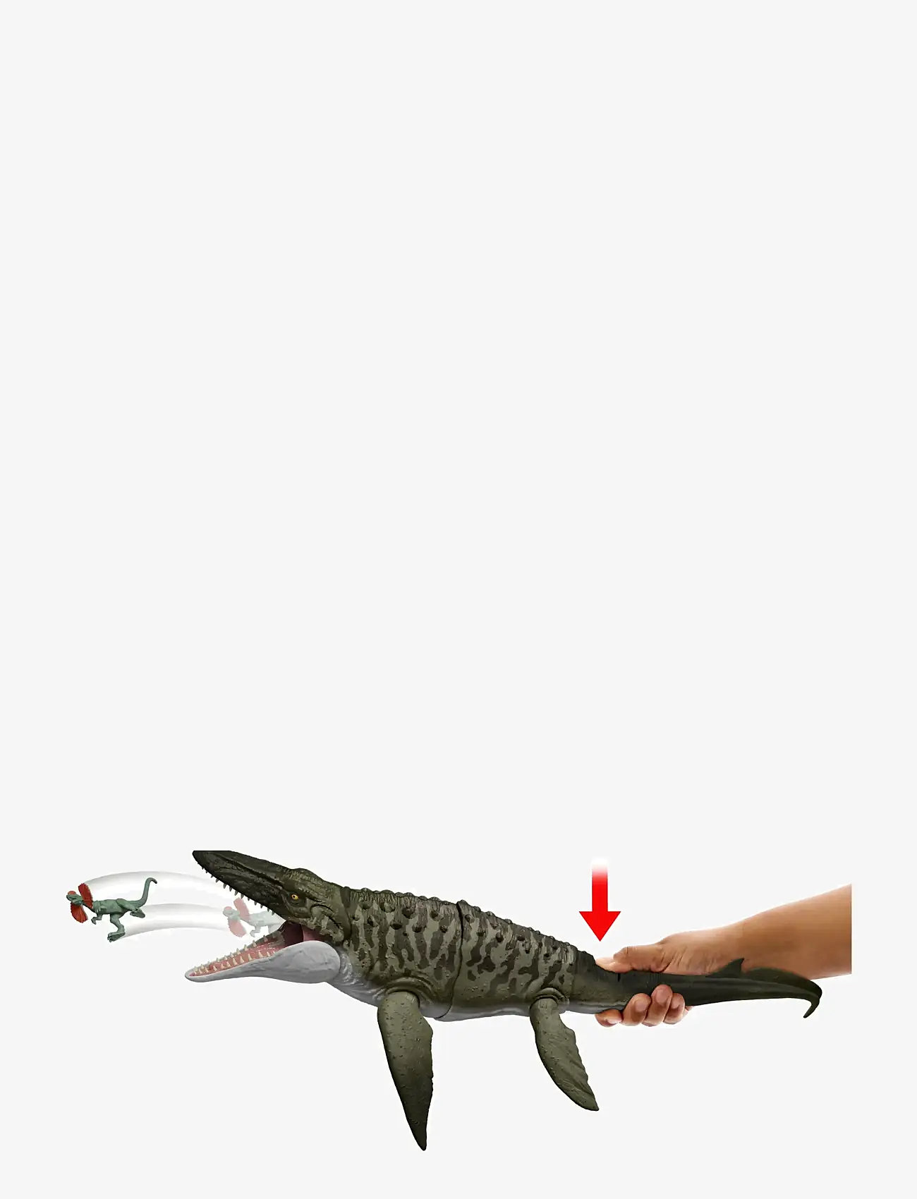 Jurassic world - Jurassic World Rebirth Bite N Blast Mosasaurus Action Figure and Mini Dilophosaurus, Dinosaur Toy - multi color - 5