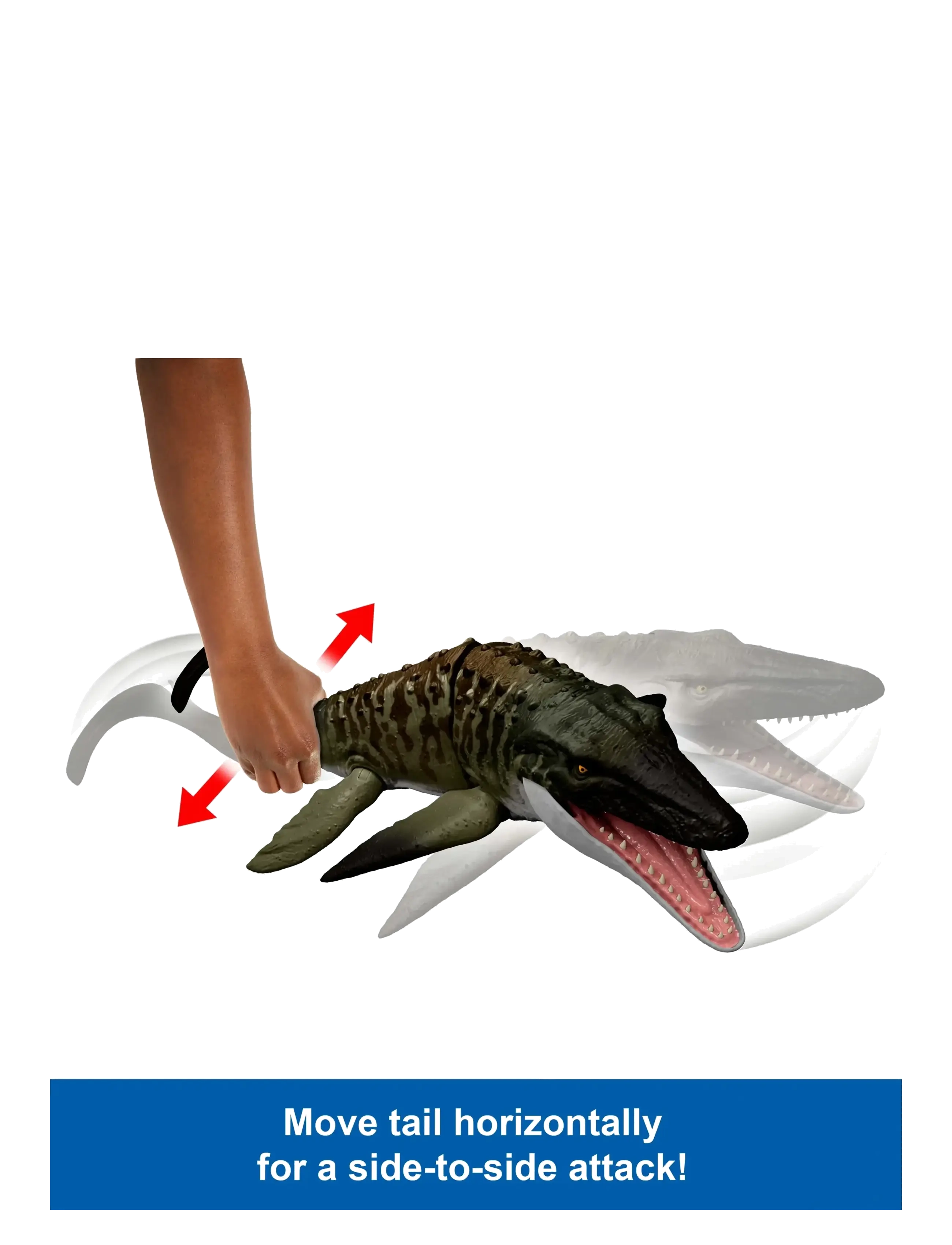 Jurassic world - Jurassic World Rebirth Bite N Blast Mosasaurus Action Figure and Mini Dilophosaurus, Dinosaur Toy - tiere - multi color - 5