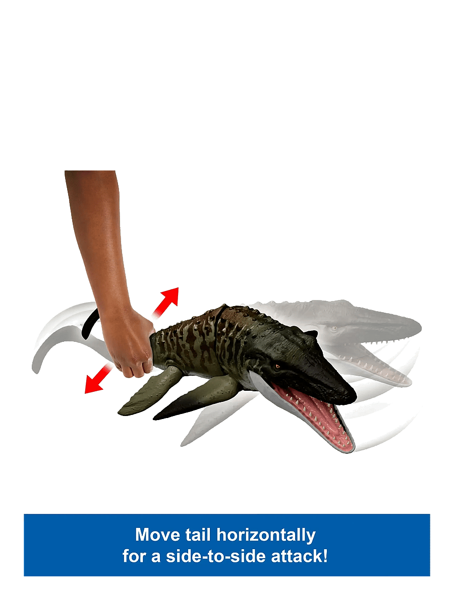 Jurassic world - Jurassic World Rebirth Bite N Blast Mosasaurus Action Figure and Mini Dilophosaurus, Dinosaur Toy - tiere - multi color - 5