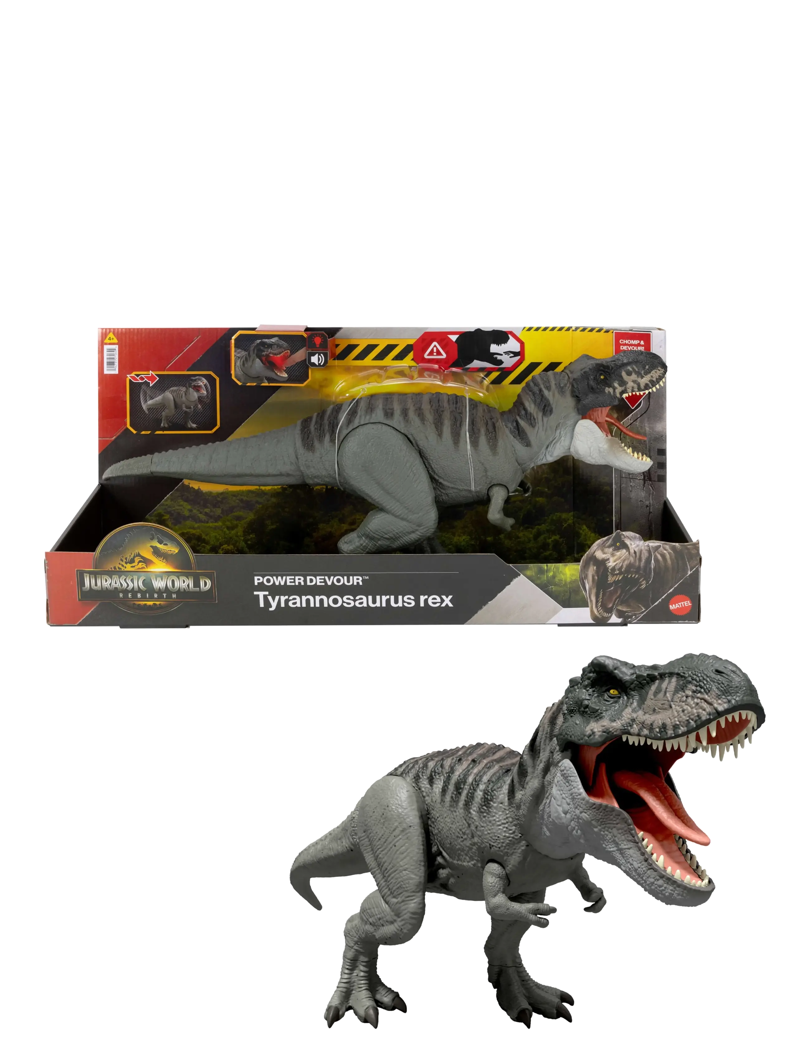 Jurassic world Jurassic World Rebirth Power Devour Tyrannosaurus Rex Dinosaur Figure, Constant Chomp Lights & Sound - Üle 50 € - MULTI COLOR / multi
