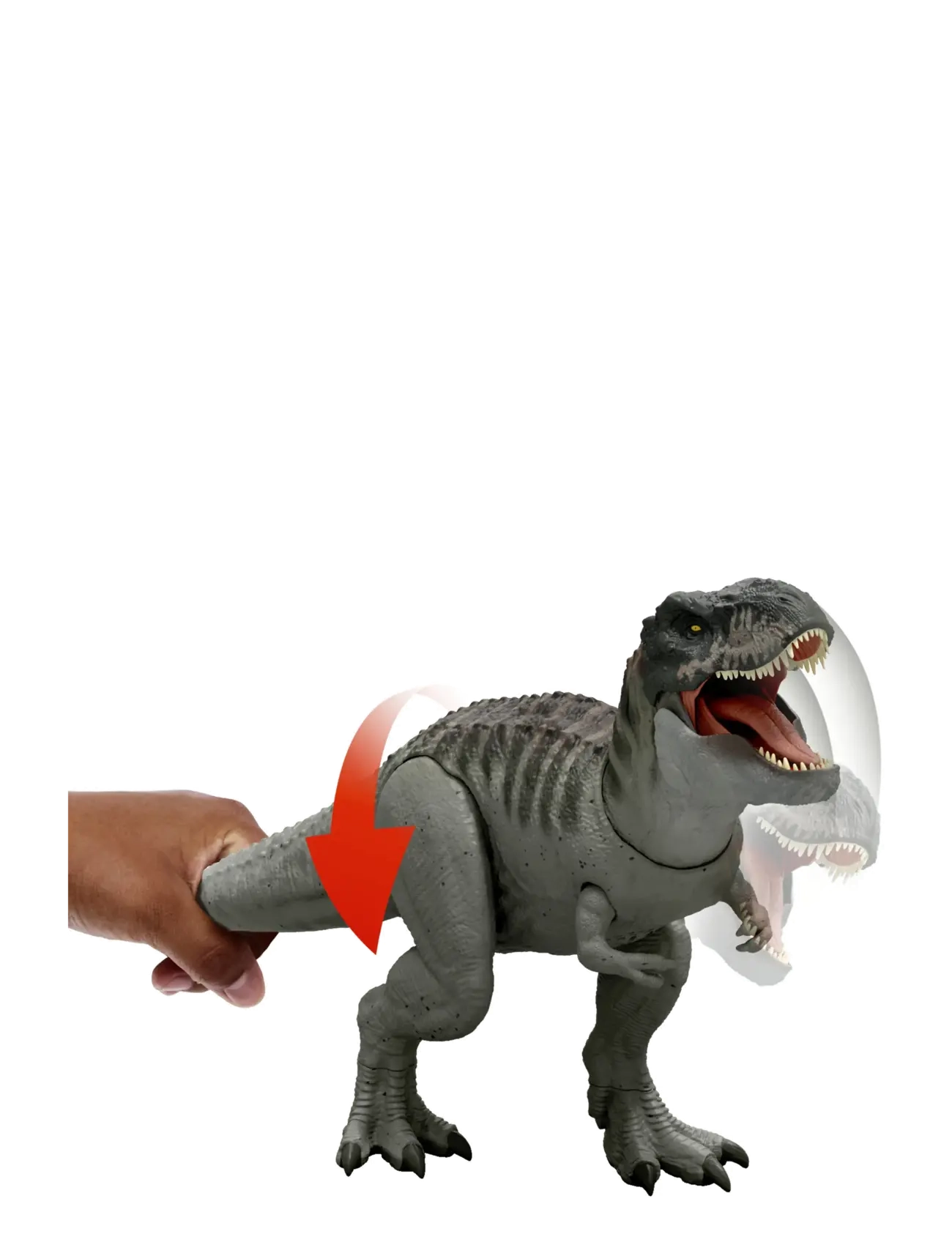 Jurassic world - Jurassic World Rebirth Power Devour Tyrannosaurus Rex Dinosaur Figure, Constant Chomp Lights & Sound - leksakssets & figurer - multi color - 4