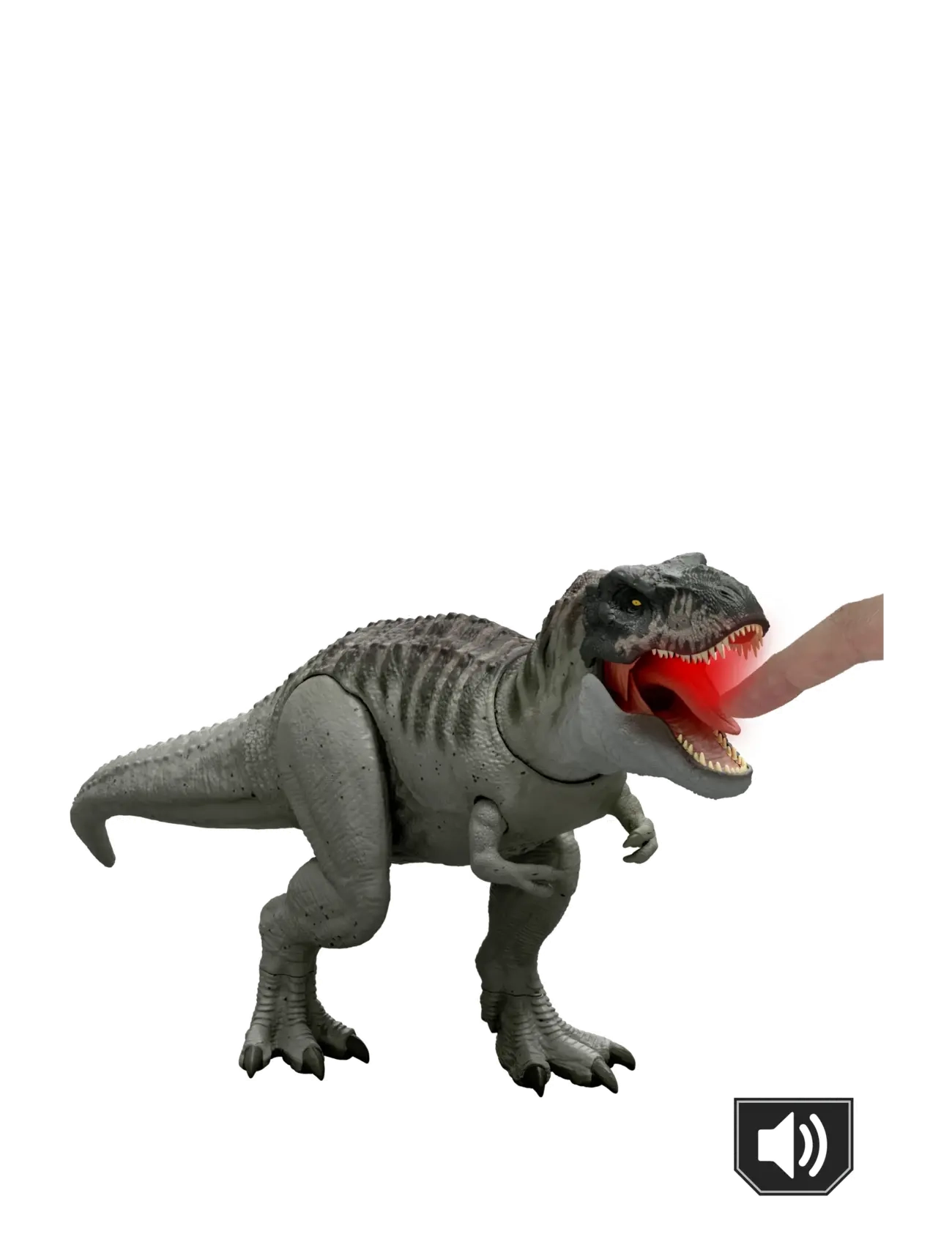 Jurassic world - Jurassic World Rebirth Power Devour Tyrannosaurus Rex Dinosaur Figure, Constant Chomp Lights & Sound - leksakssets & figurer - multi color - 5