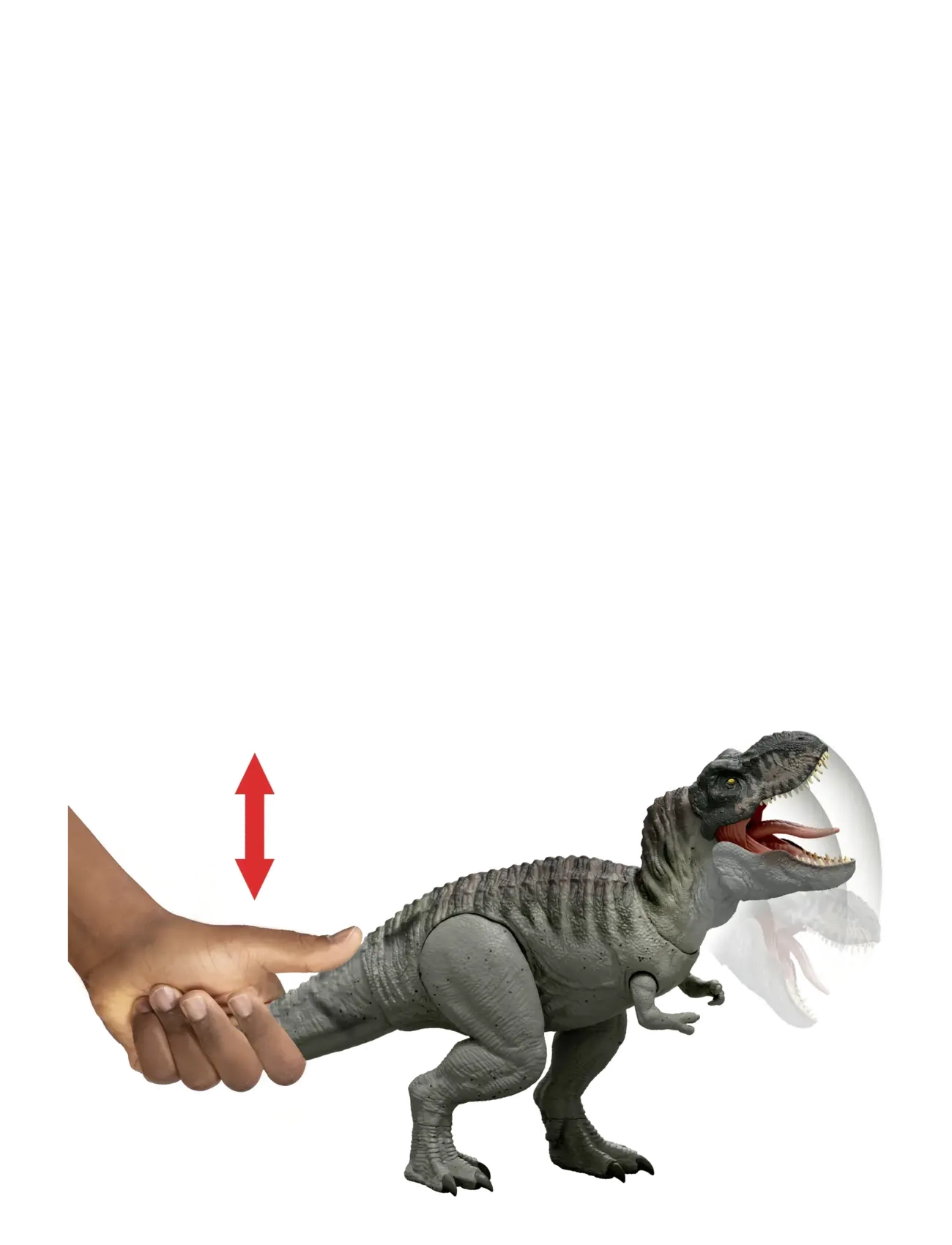 Jurassic world - Jurassic World Rebirth Power Devour Tyrannosaurus Rex Dinosaur Figure, Constant Chomp Lights & Sound - tiere - multi color - 5