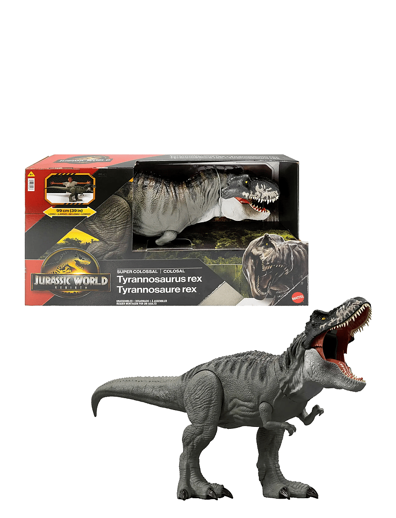 Jurassic world - Jurassic World Rebirth Super Colossal Tyrannosaurus Rex Action Figure, T-Rex Dinosaur Movie Toy - tiere - multi color - 1