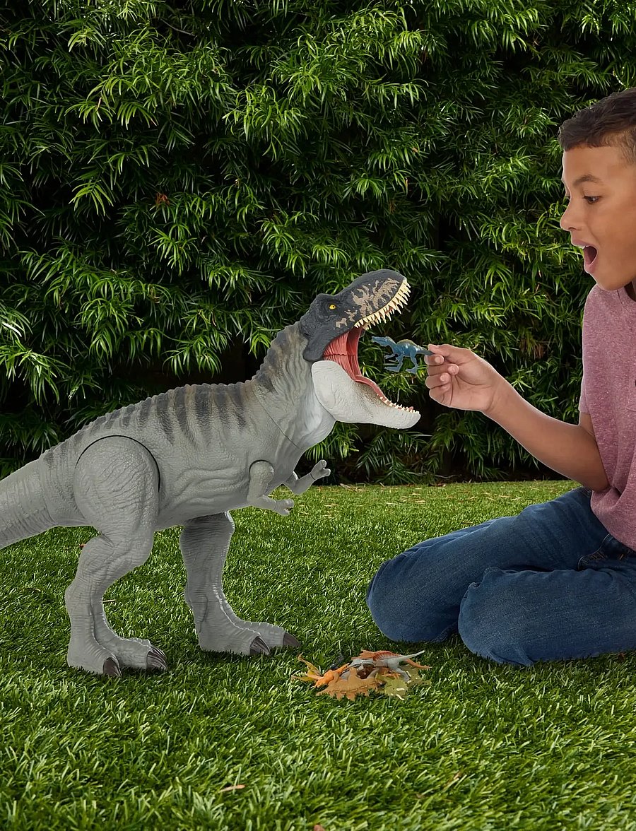 Jurassic world - Jurassic World Rebirth Super Colossal Tyrannosaurus Rex Action Figure, T-Rex Dinosaur Movie Toy - dýr - multi color - 0