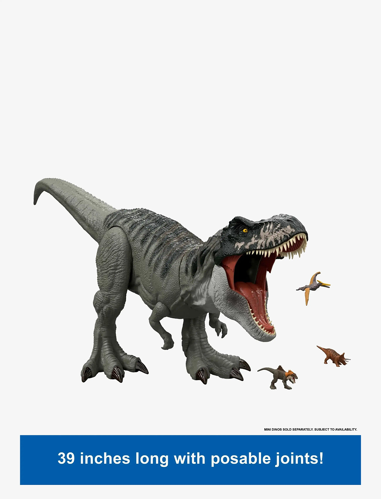 Jurassic world - Jurassic World Rebirth Super Colossal Tyrannosaurus Rex Action Figure, T-Rex Dinosaur Movie Toy - djur - multi color - 2