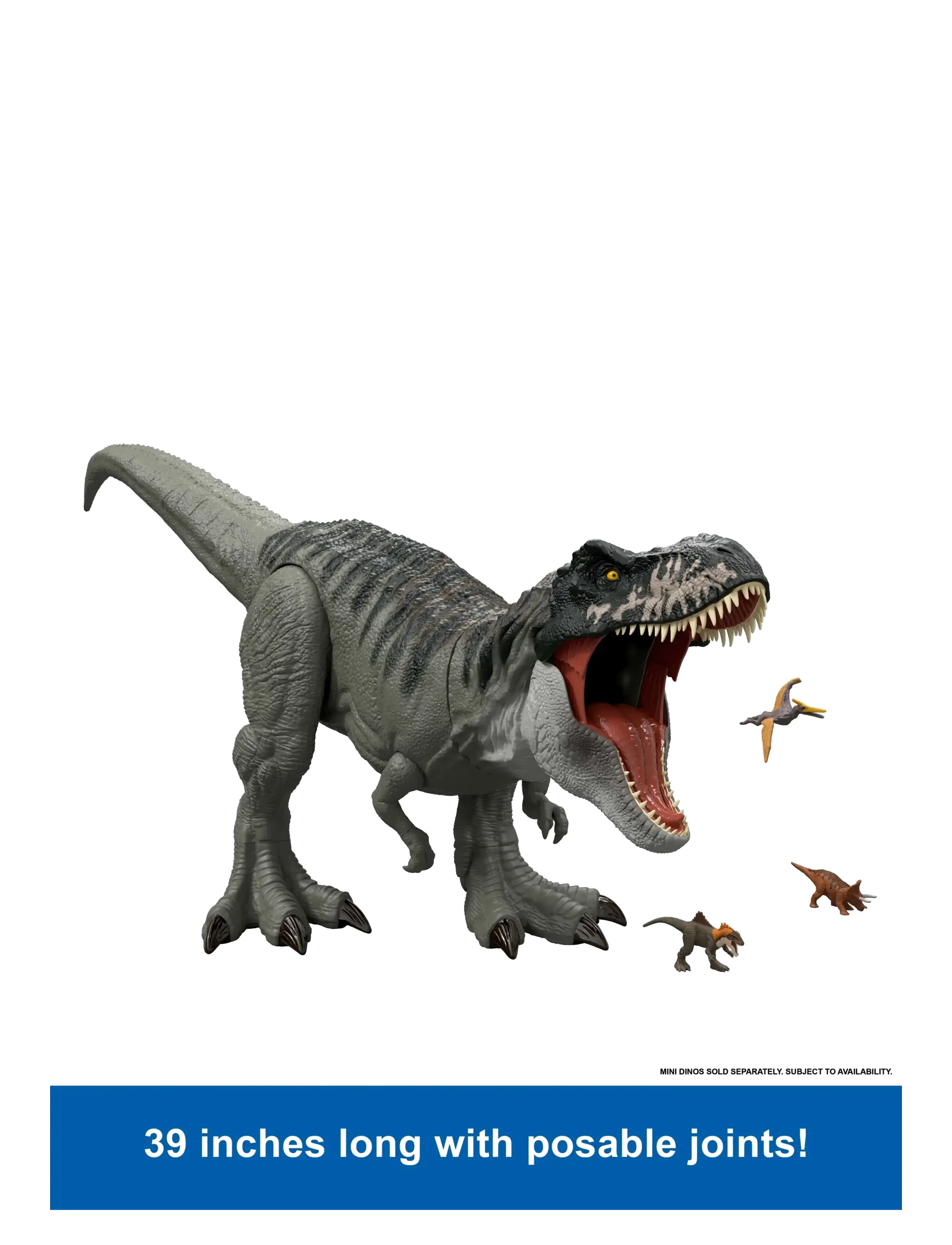 Jurassic world - Jurassic World Rebirth Super Colossal Tyrannosaurus Rex Action Figure, T-Rex Dinosaur Movie Toy - dieren - multi color - 2