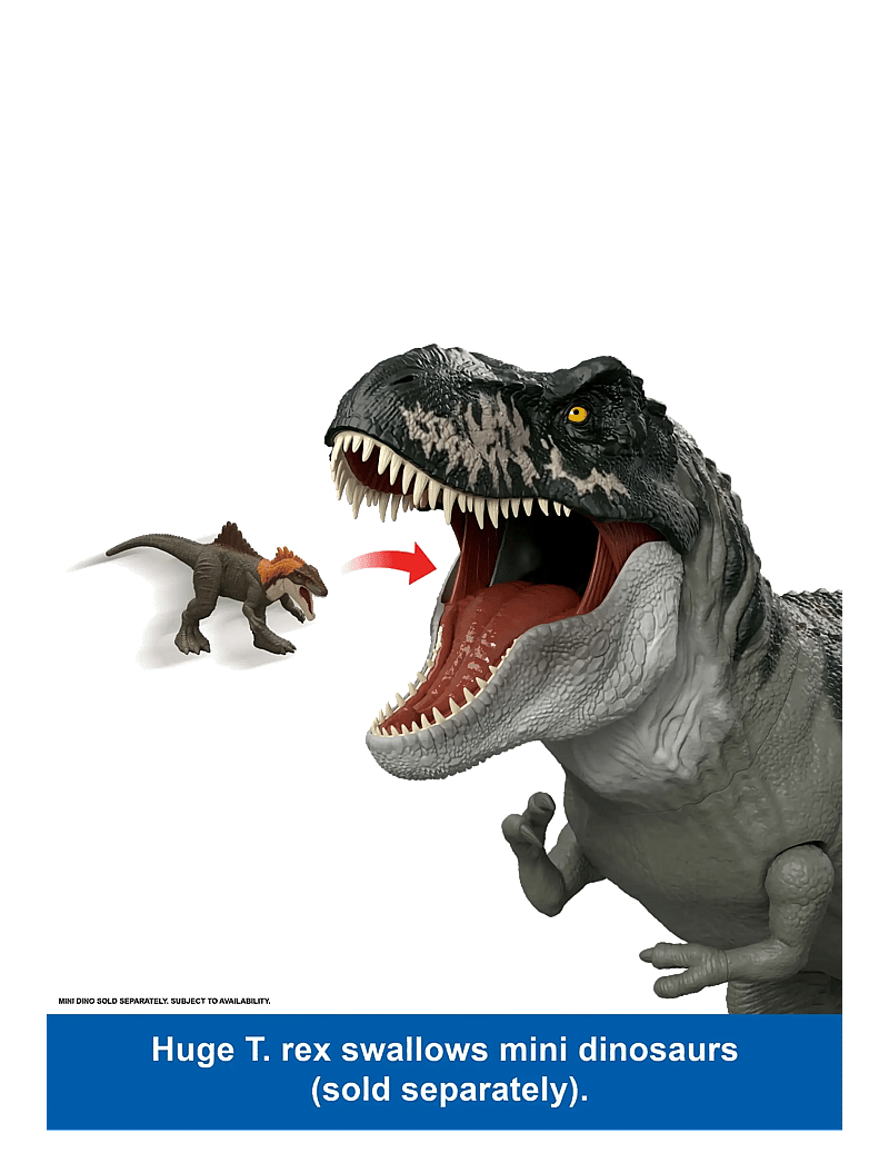 Jurassic world - Jurassic World Rebirth Super Colossal Tyrannosaurus Rex Action Figure, T-Rex Dinosaur Movie Toy - tiere - multi color - 4
