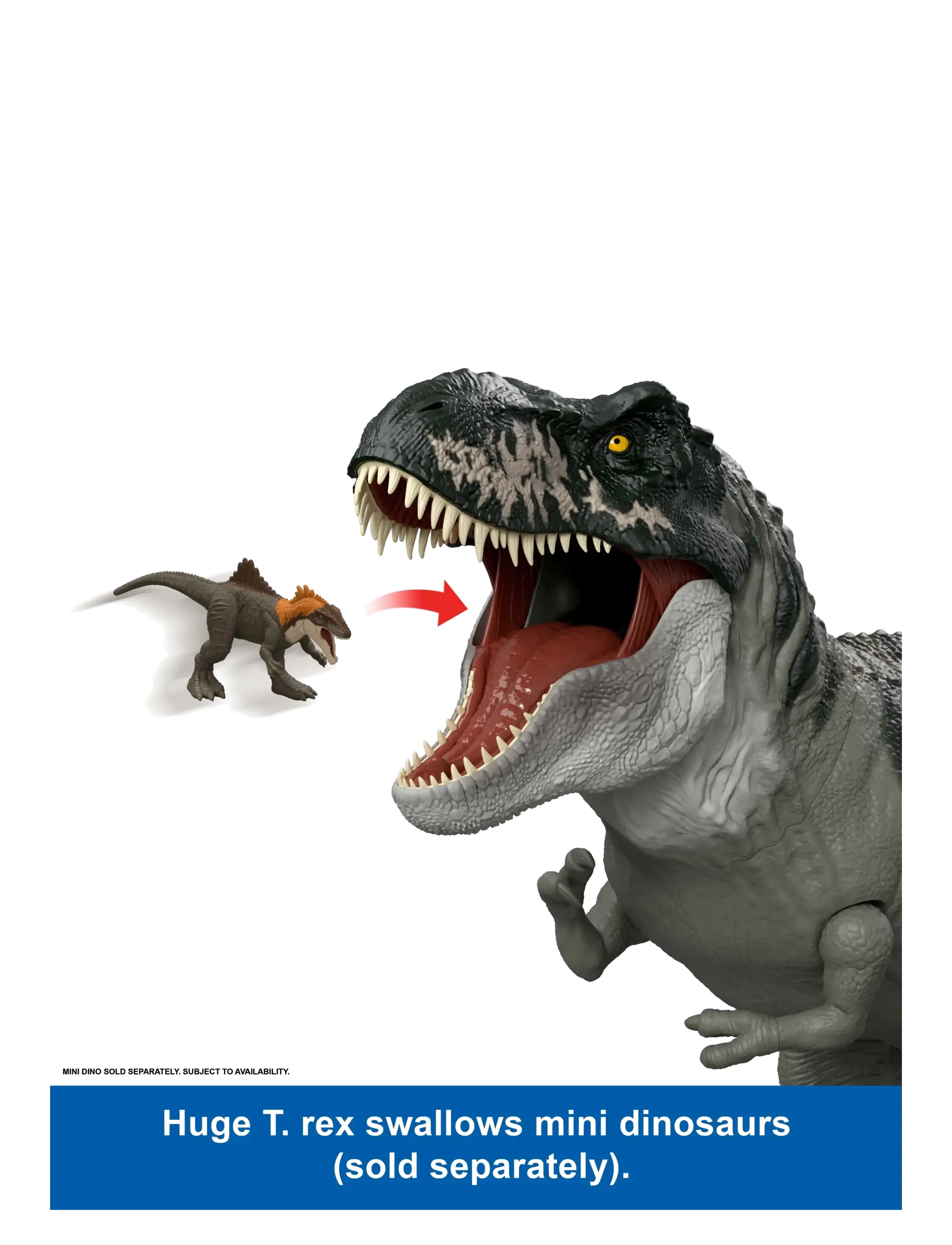 Jurassic world - Jurassic World Rebirth Super Colossal Tyrannosaurus Rex Action Figure, T-Rex Dinosaur Movie Toy - dieren - multi color - 4