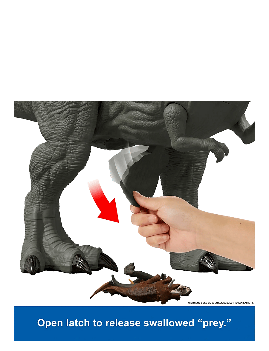 Jurassic world - Jurassic World Rebirth Super Colossal Tyrannosaurus Rex Action Figure, T-Rex Dinosaur Movie Toy - dýr - multi color - 5