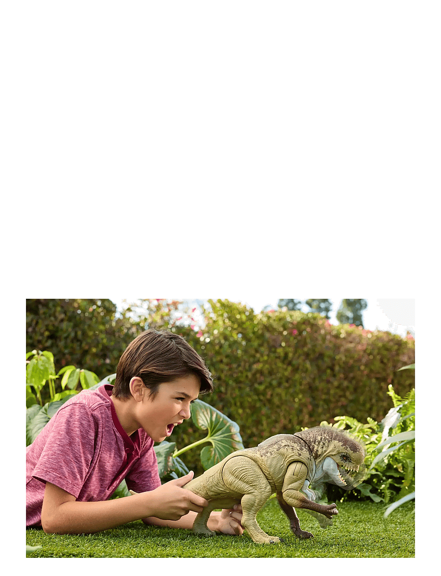 Jurassic world - Jurassic World Rebirth Distortus Rex Action Figure, 22 Inch Rumble N Rampage Dinosaur Toy, 2 Attacks - dýr - multi color - 1