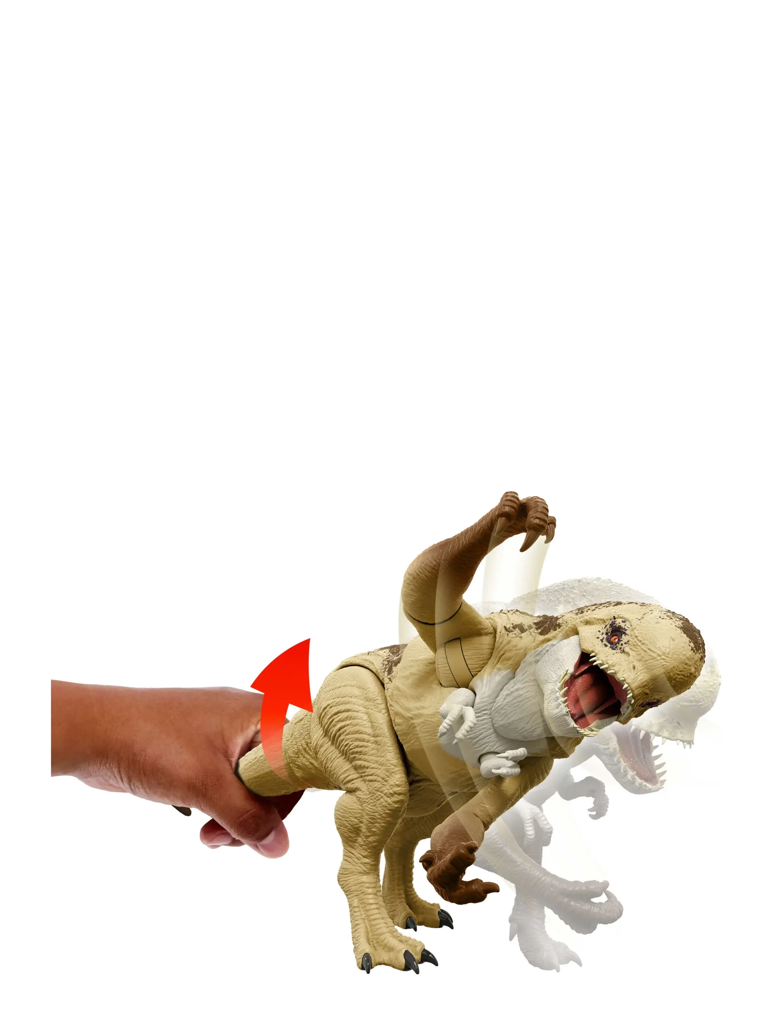 Jurassic world - Jurassic World Rebirth Distortus Rex Action Figure, 22 Inch Rumble N Rampage Dinosaur Toy, 2 Attacks - dýr - multi color - 2