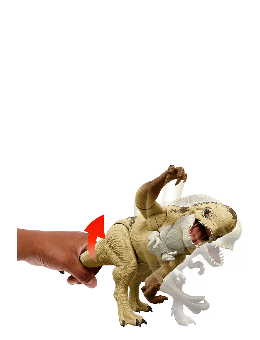 Jurassic world - Jurassic World Rebirth Distortus Rex Action Figure, 22 Inch Rumble N Rampage Dinosaur Toy, 2 Attacks - dýr - multi color - 2