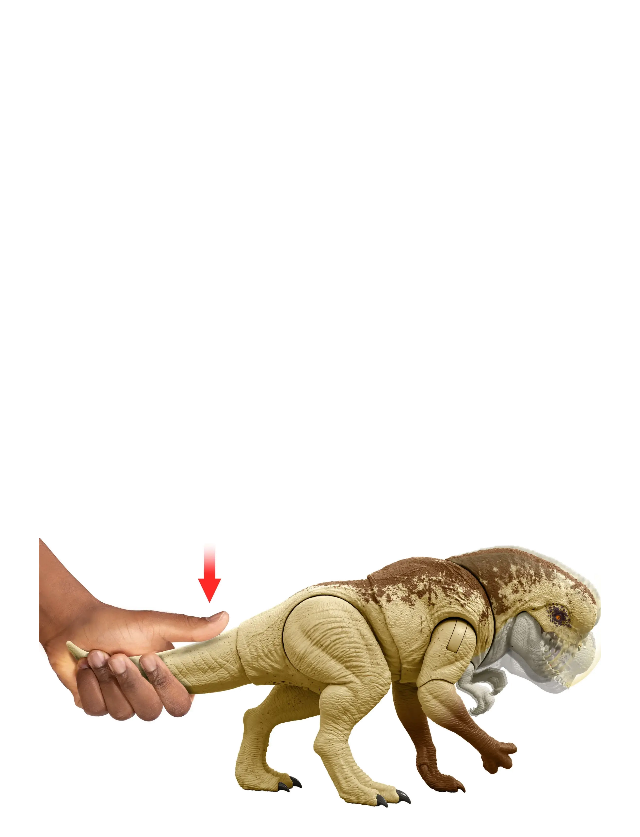 Jurassic world - Jurassic World Rebirth Distortus Rex Action Figure, 22 Inch Rumble N Rampage Dinosaur Toy, 2 Attacks - dýr - multi color - 3