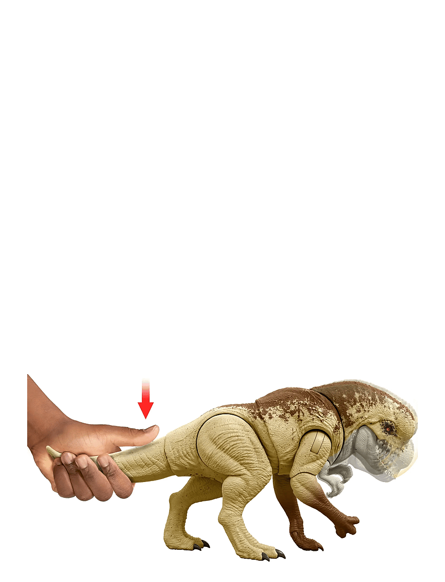 Jurassic world - Jurassic World Rebirth Distortus Rex Action Figure, 22 Inch Rumble N Rampage Dinosaur Toy, 2 Attacks - dýr - multi color - 3