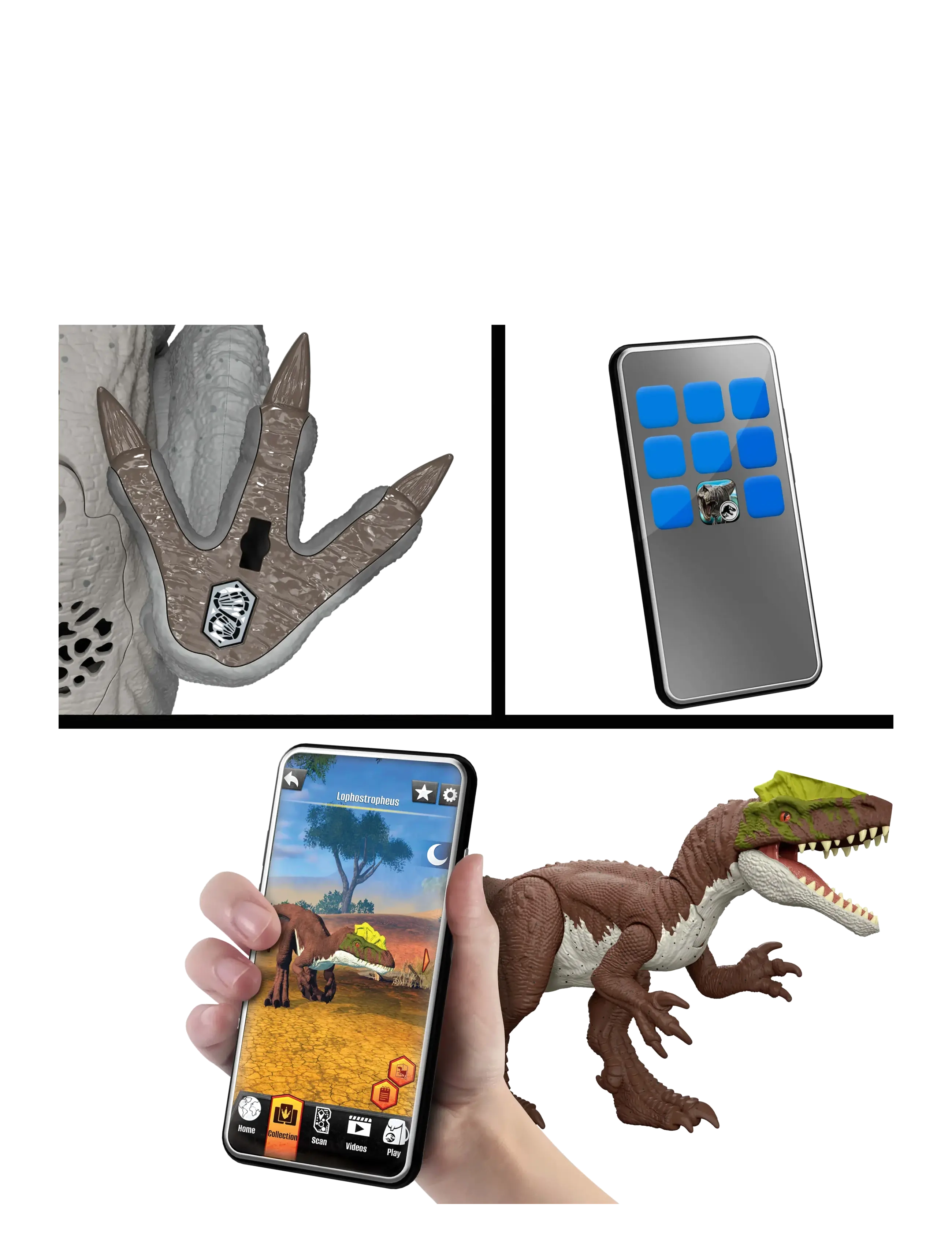 Jurassic world - Jurassic World Rebirth Distortus Rex Action Figure, 22 Inch Rumble N Rampage Dinosaur Toy, 2 Attacks - dýr - multi color - 5