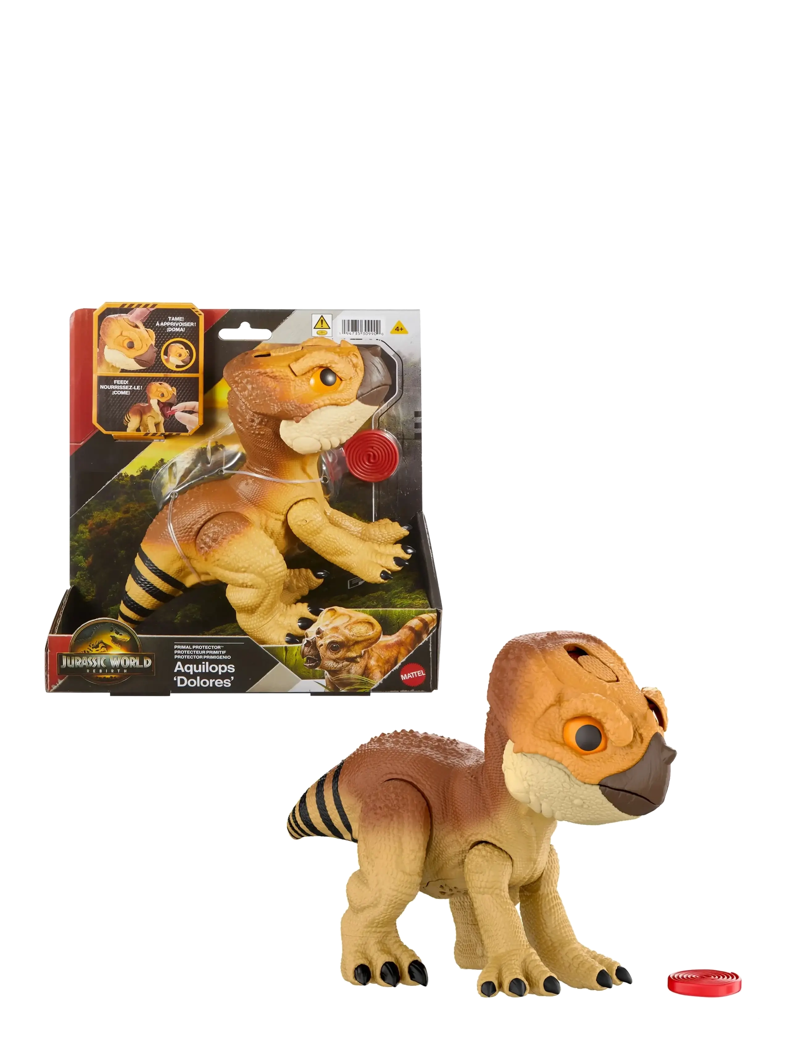 Jurassic world Jurassic World Rebirth Primal Protector Aquilops Dolores Interactive Dinosaur Toy, Attack & Sounds, One Size, Multi/patterned, Legesæt