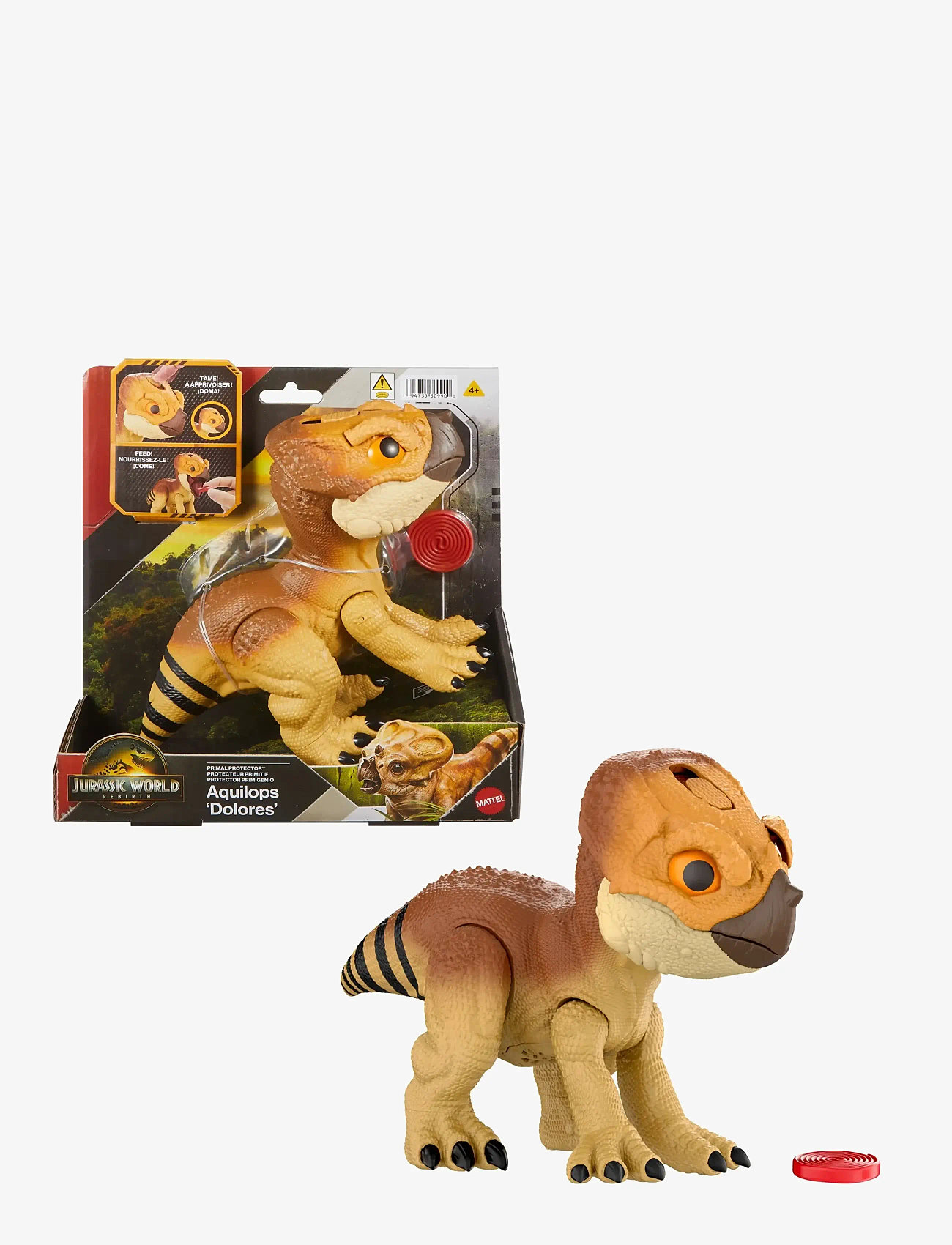 Jurassic world - Jurassic World Rebirth Primal Protector Aquilops Dolores Interactive Dinosaur Toy, Attack & Sounds - djur - multi color - 1