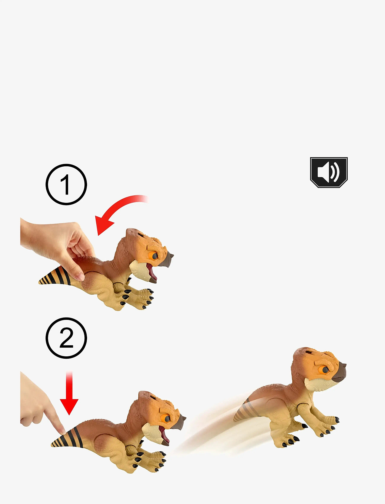 Jurassic world - Jurassic World Rebirth Primal Protector Aquilops Dolores Interactive Dinosaur Toy, Attack & Sounds - djur - multi color - 4