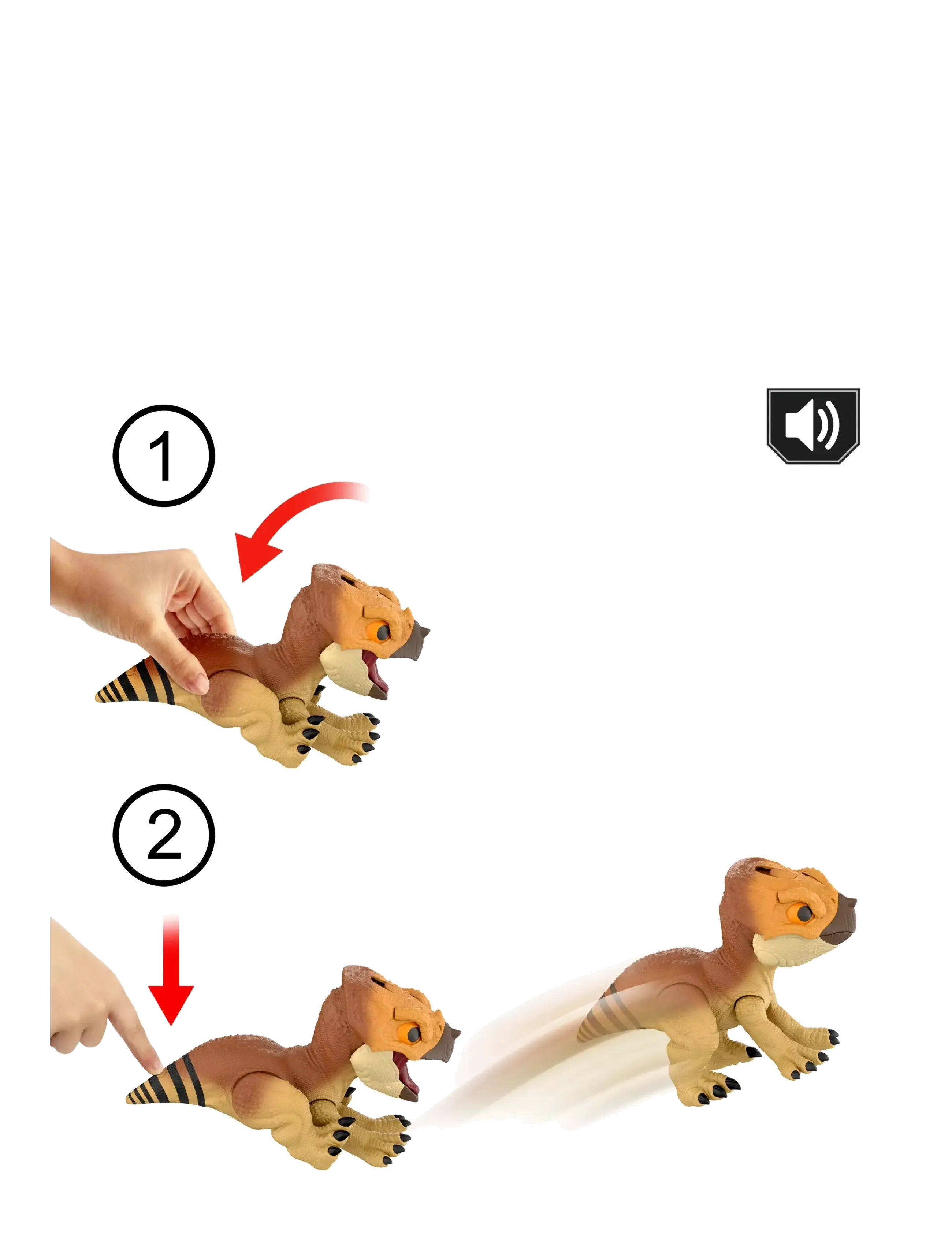 Jurassic world - Jurassic World Rebirth Primal Protector Aquilops Dolores Interactive Dinosaur Toy, Attack & Sounds - die niedrigsten preise - multi color - 3