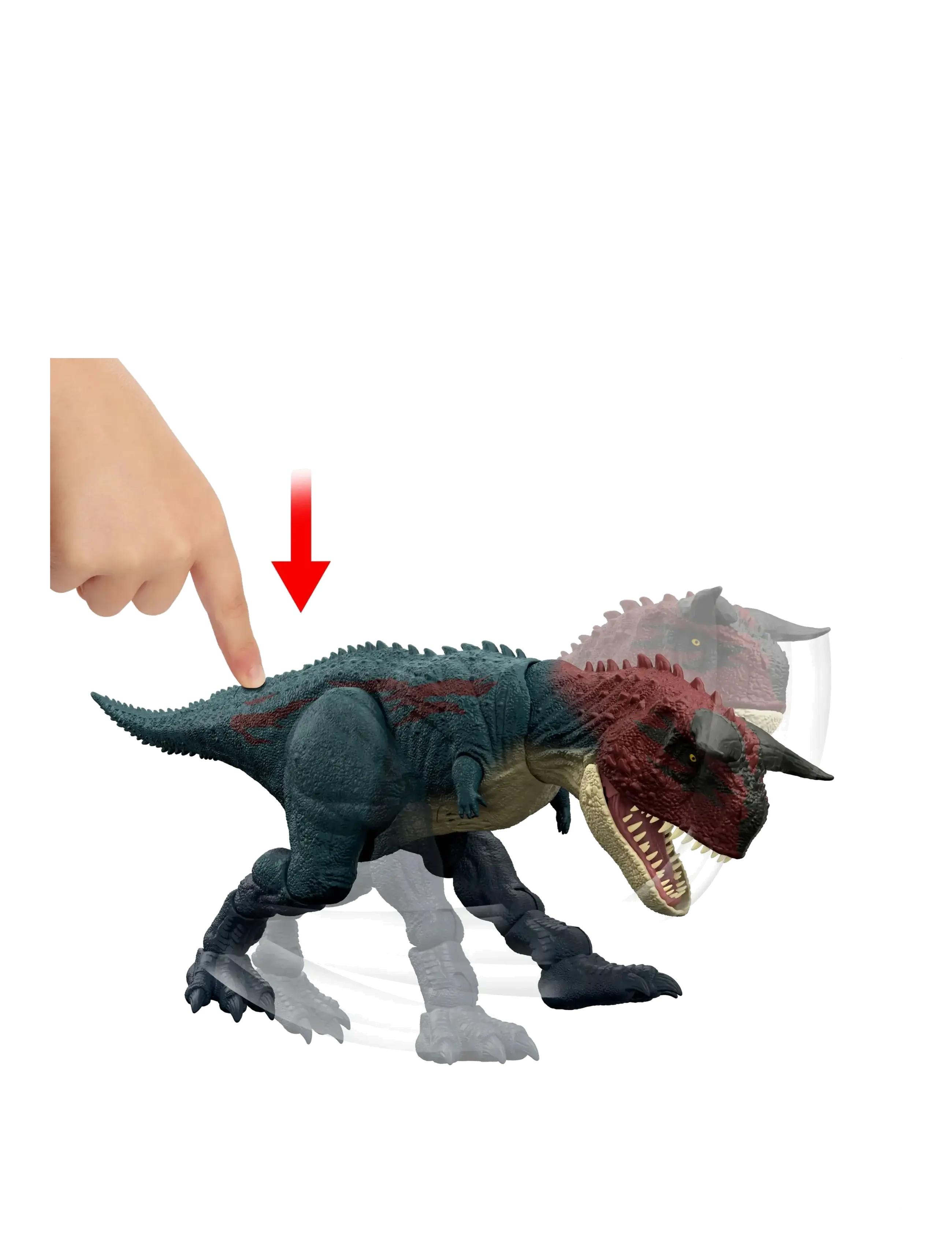 Jurassic world - Jurassic World CHARGE 'N CHOMP Carnotaurus - animals - multicolor - 3