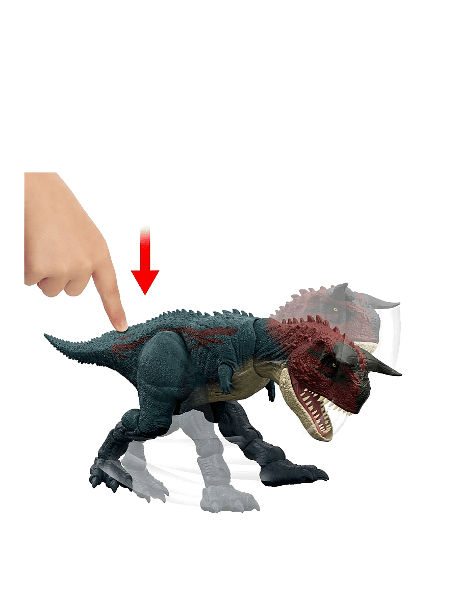 Jurassic world - Jurassic World CHARGE 'N CHOMP Carnotaurus - dzīvnieki - multicolor - 3