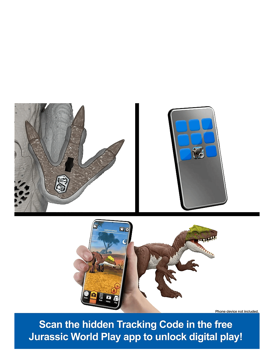 Jurassic world - Jurassic World CHARGE 'N CHOMP Carnotaurus - tiere - multicolor - 5