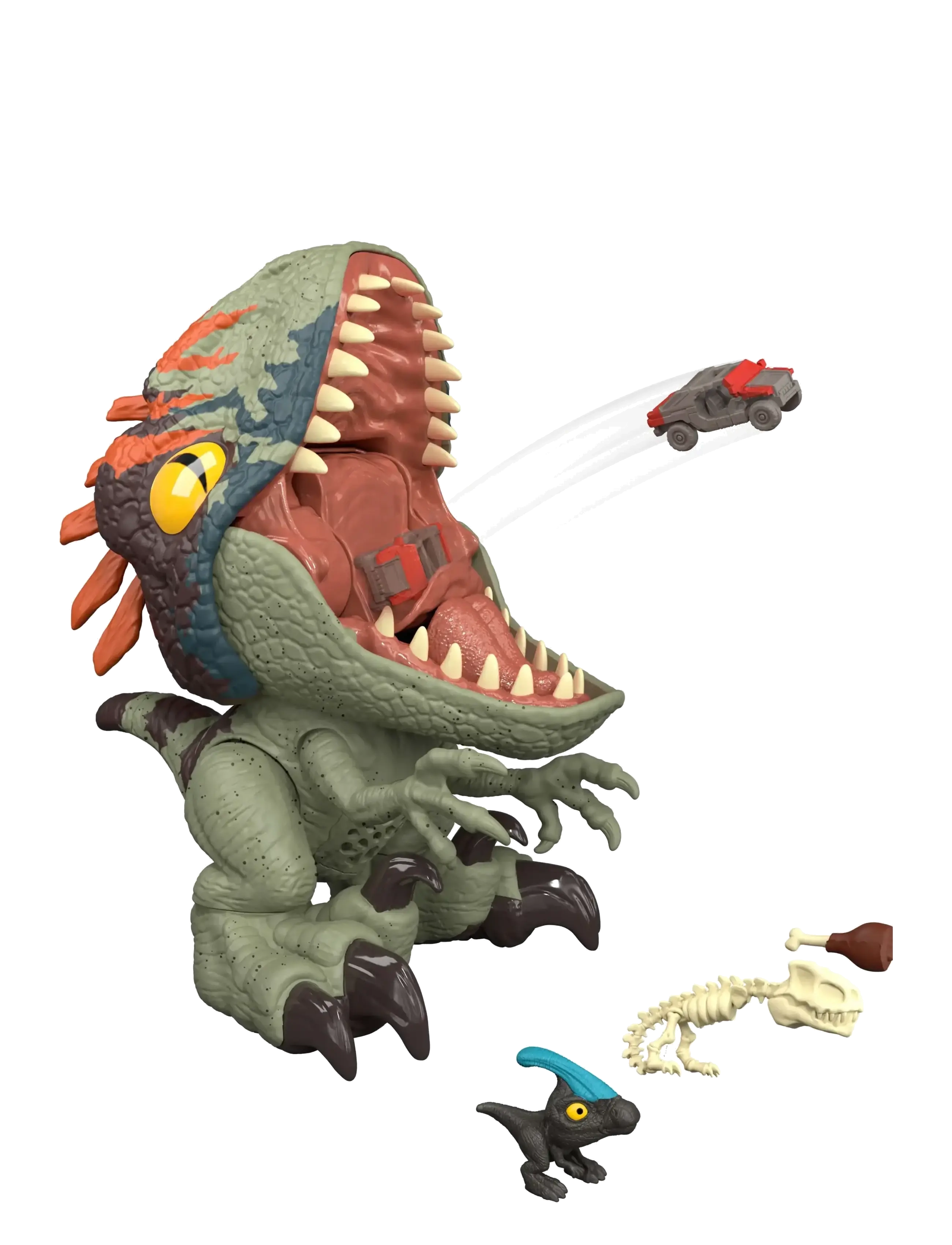Jurassic world - Jurassic World Fierce Feeder Velociraptor Dinosaur with Swallow and Spit Interactive Feature - multicolor - 2